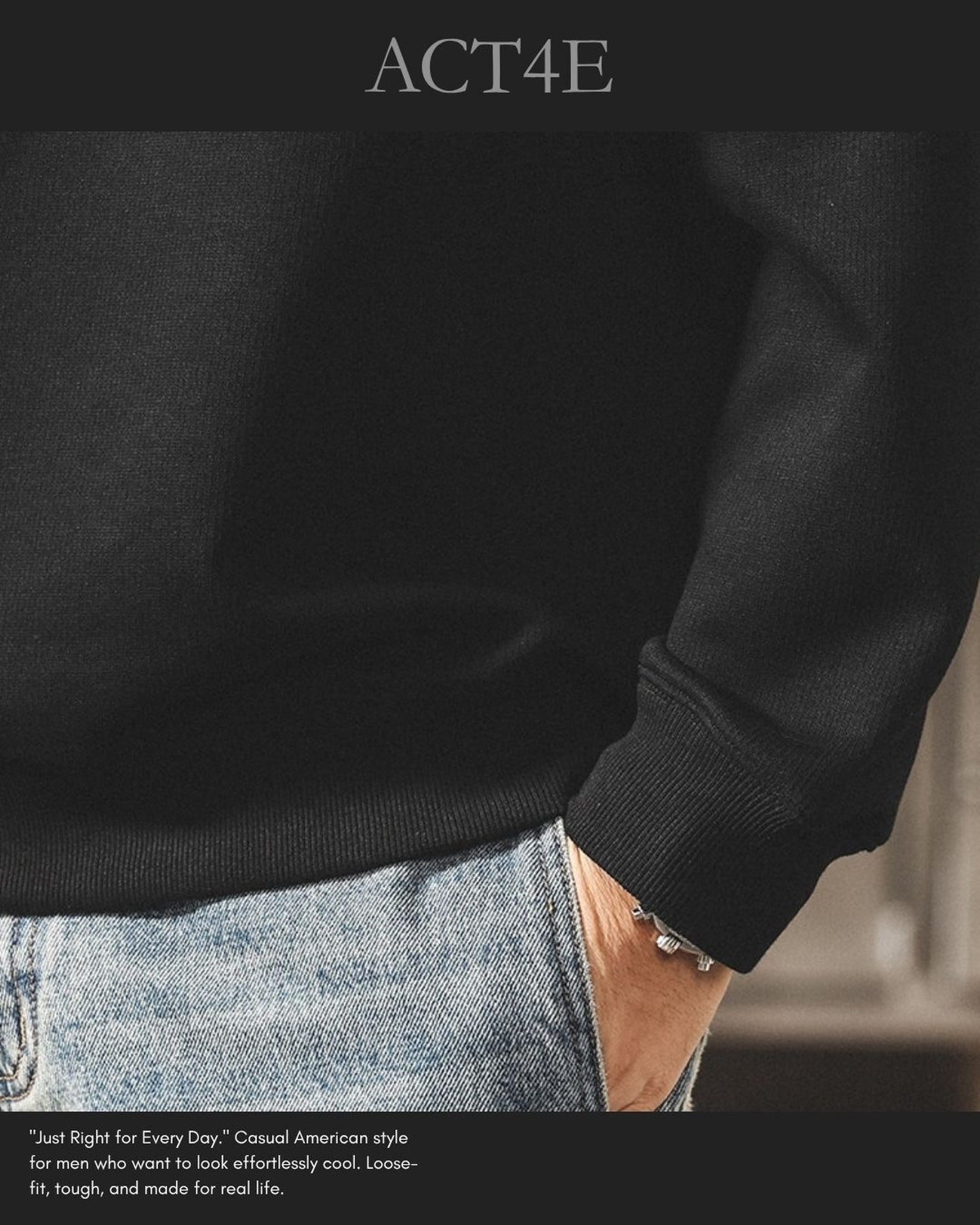 heavy weight long sleeve POLO shirt 2color 【ACT0239】