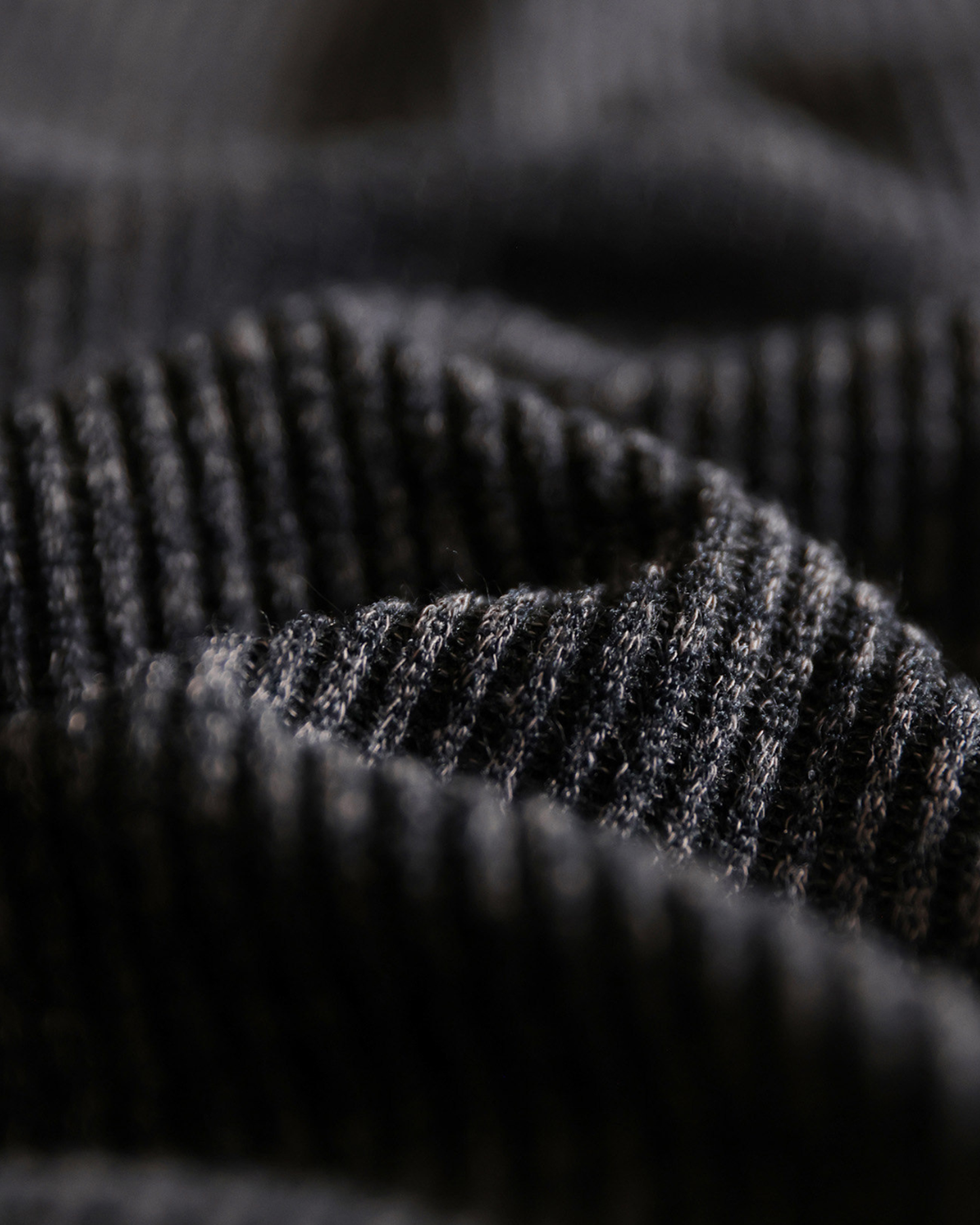 Vertical stripe rib knit t-shirt 【ACT0064】
