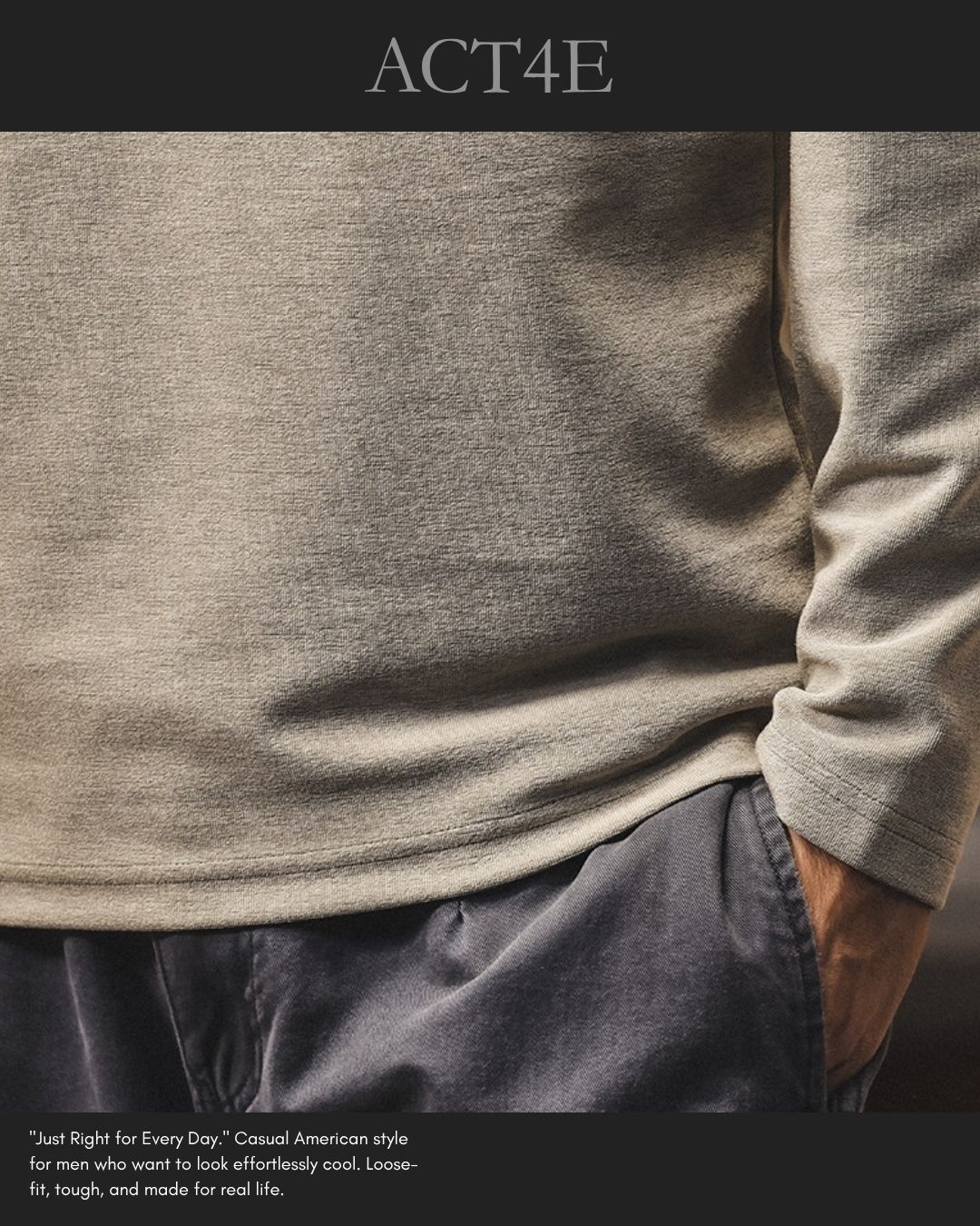 【M-4XL】casual half zip long sleeve sweatshirt 【ACT0268】
