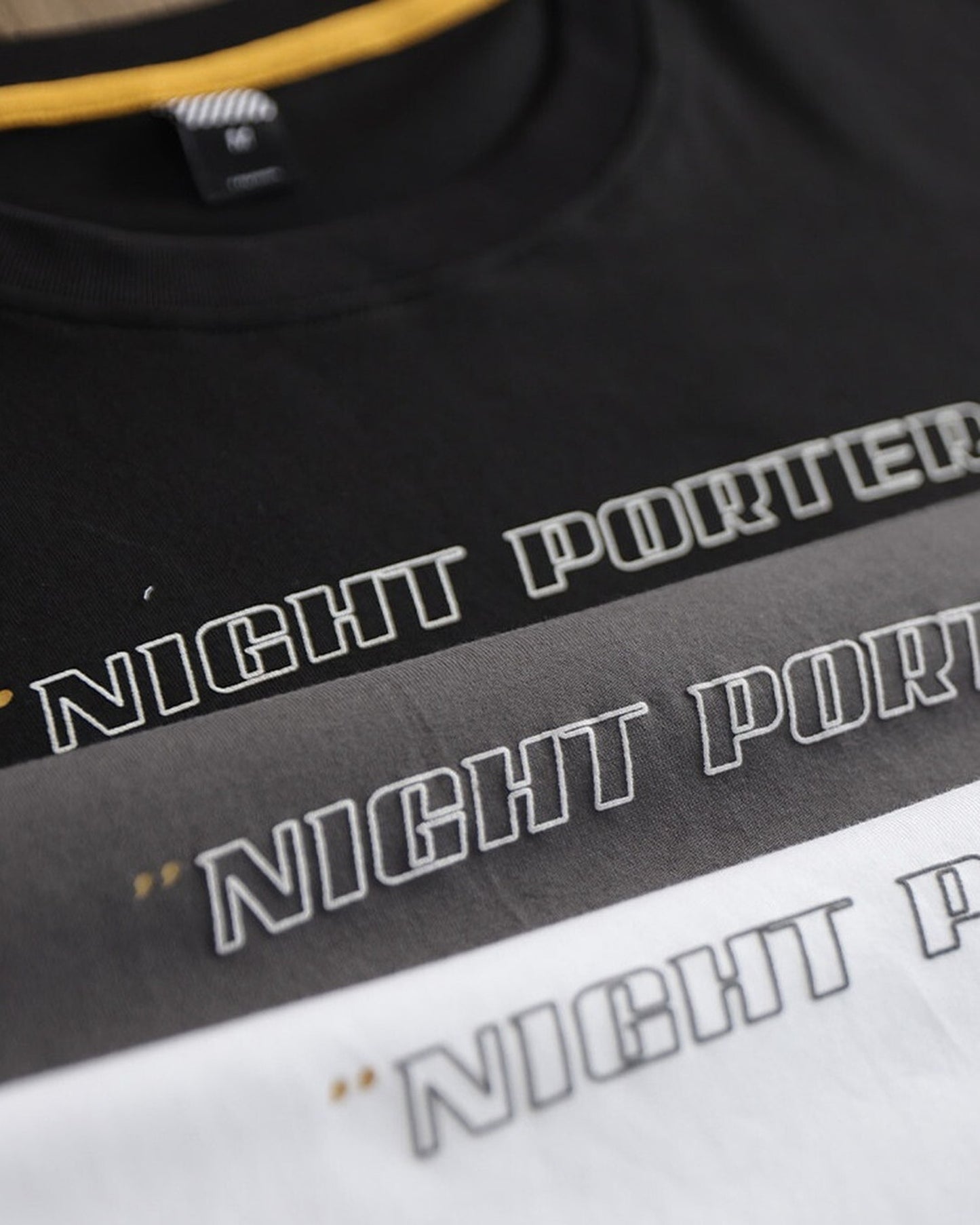 Layered-Style Graphic Relaxed Printed Cotton T-Shirt 3color 【ACT0122】