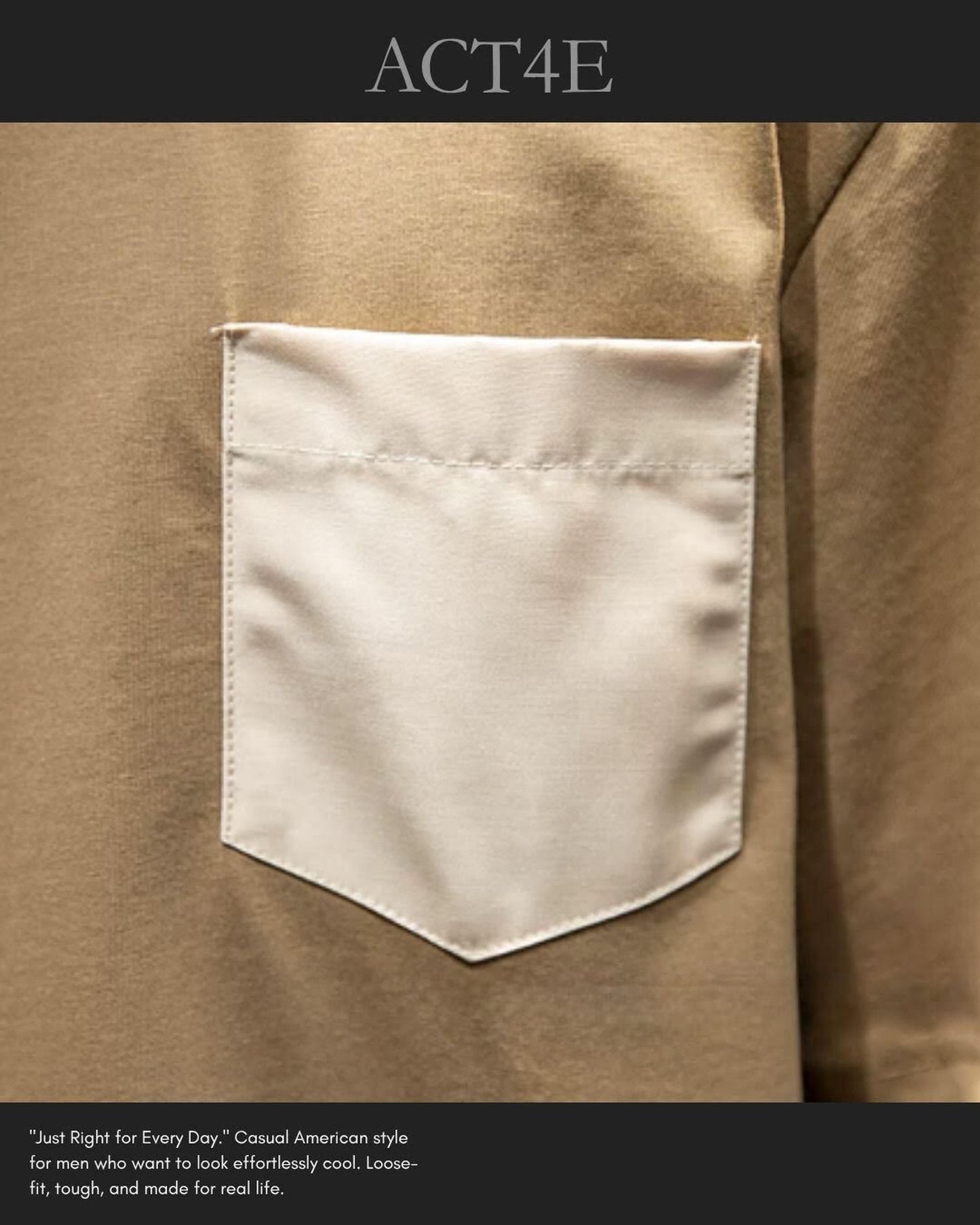 patch pocket t-shirt 3color 【ACT0030】