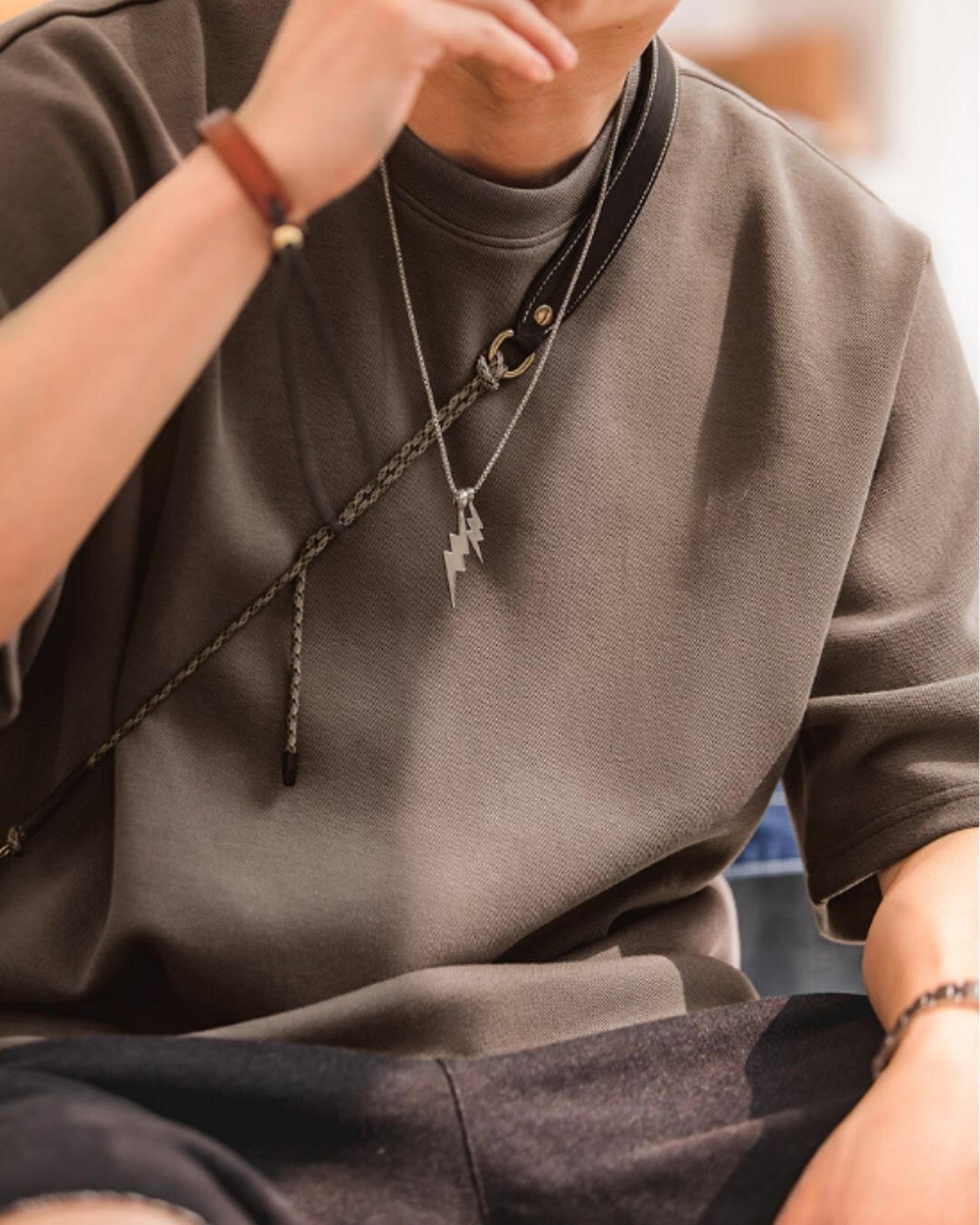 drop shoulder wide silhouette t-shirt 3color 【ACT0042】