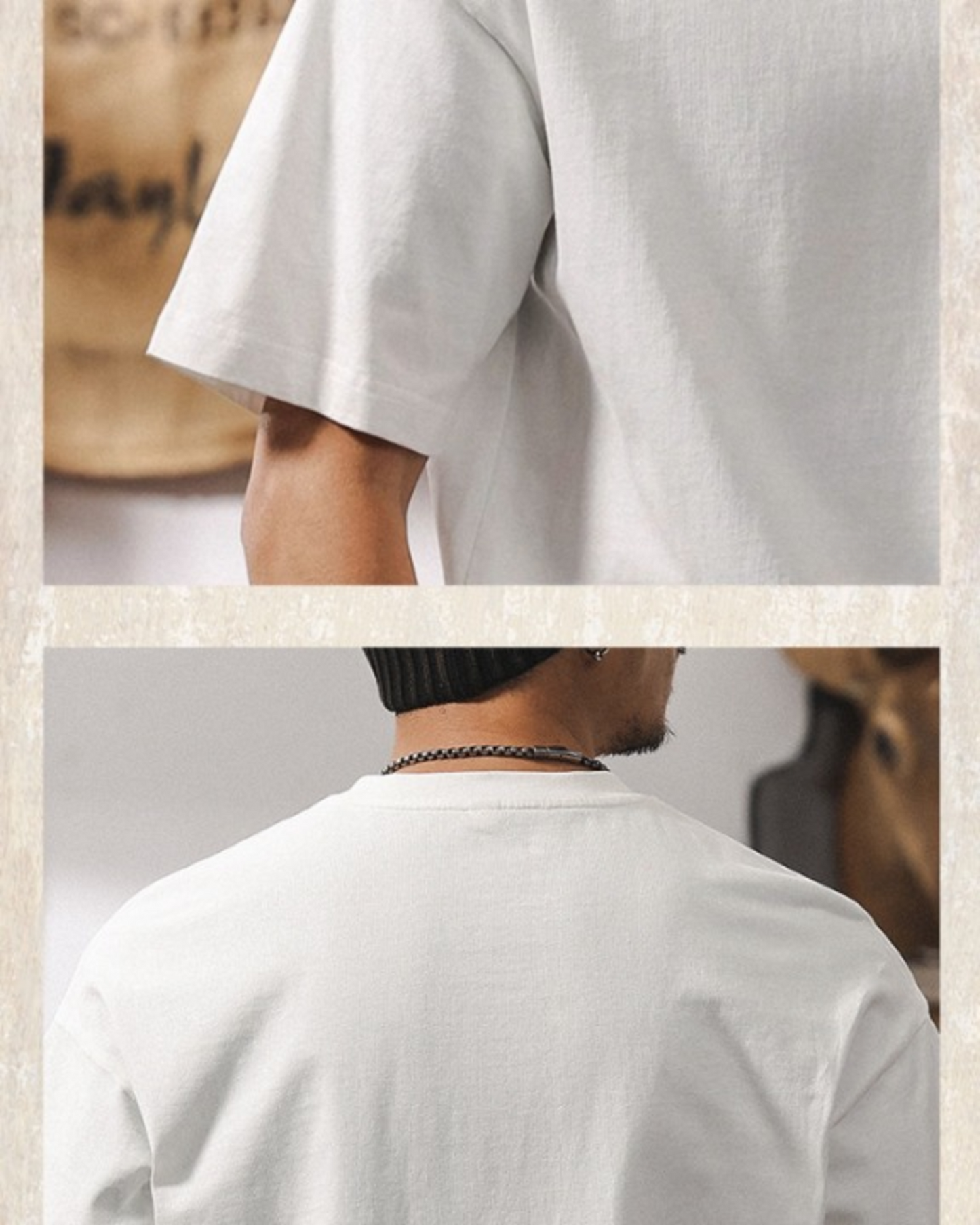 heavy weight double pocket short sleeve t-shirt 2color 【ACT0169】