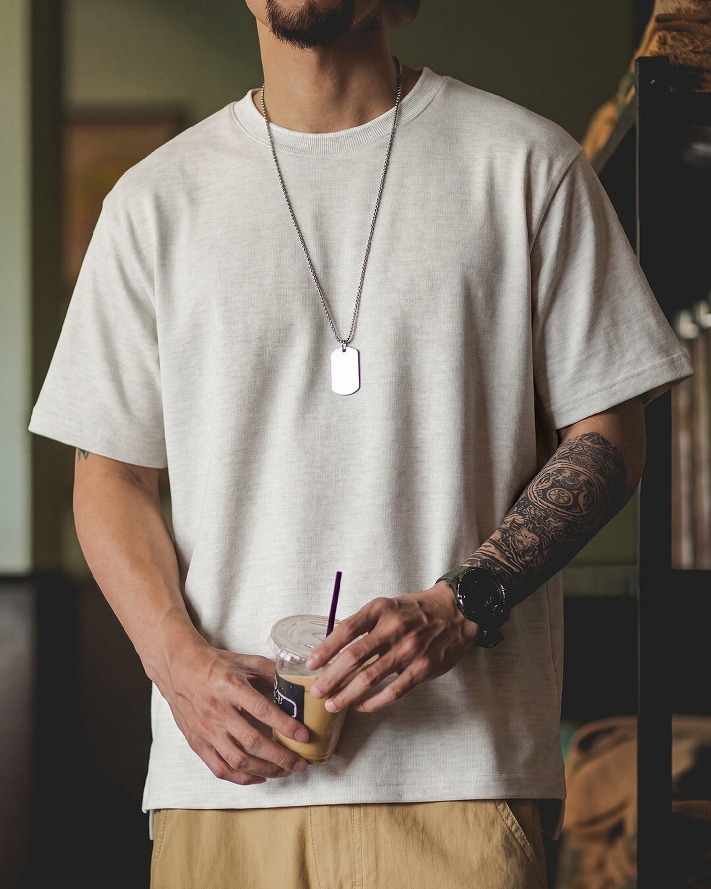 Side-Slit Casual Loose T-Shirt 【ACT0082】