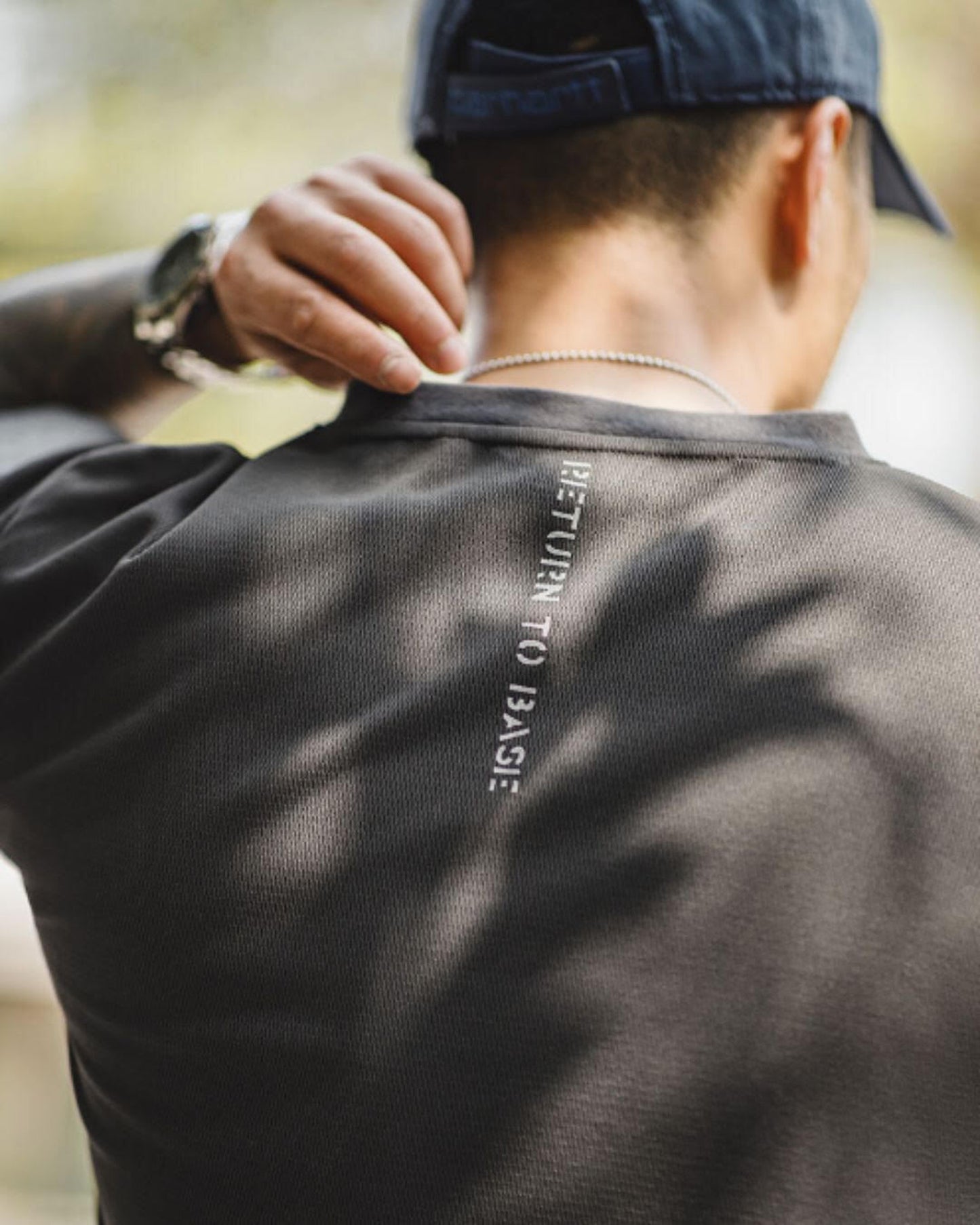 patch logo short sleeve t-shirt 3color 【ACT0047】