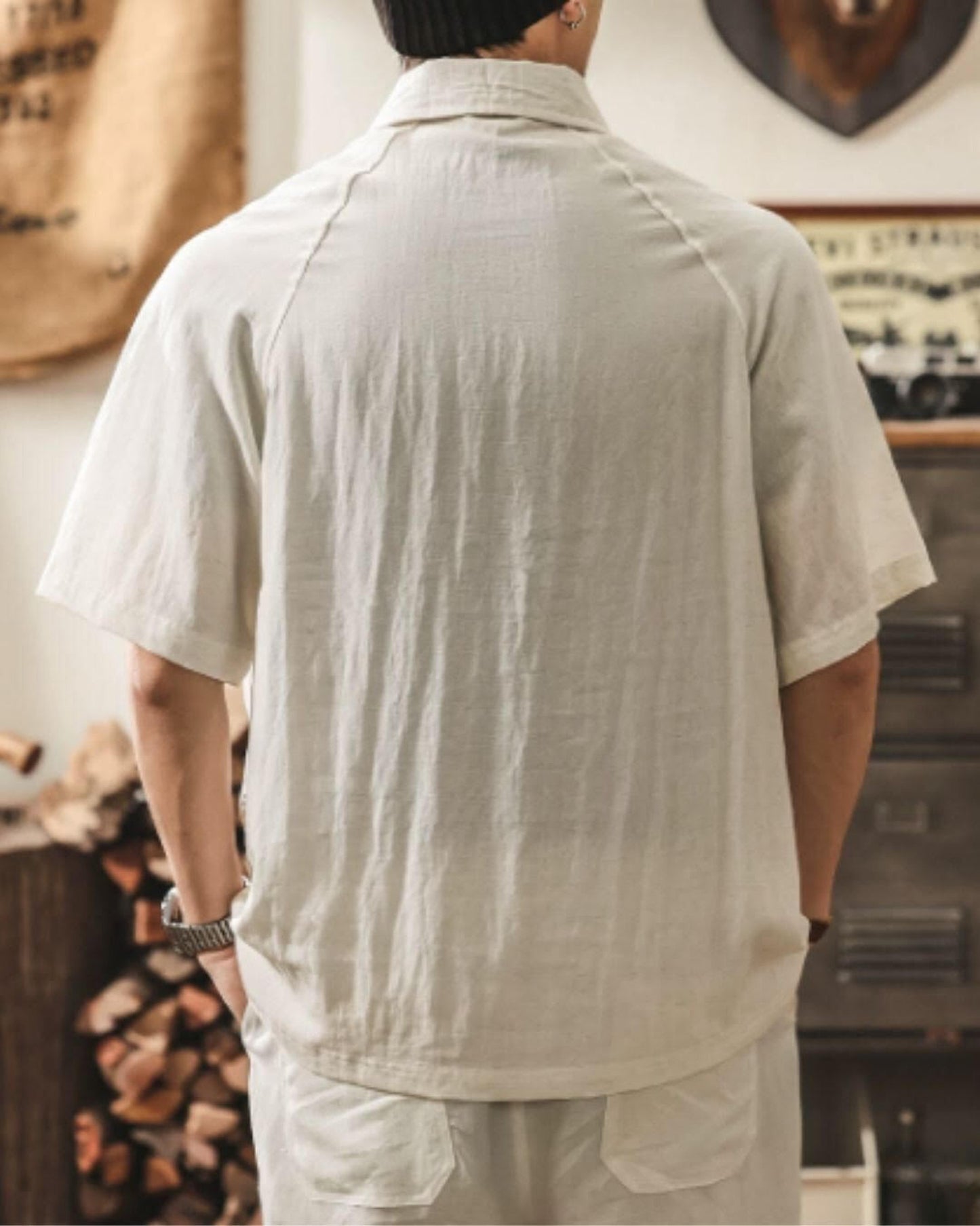 button front short sleeve knit polo shirt 2color 【ACT0226】