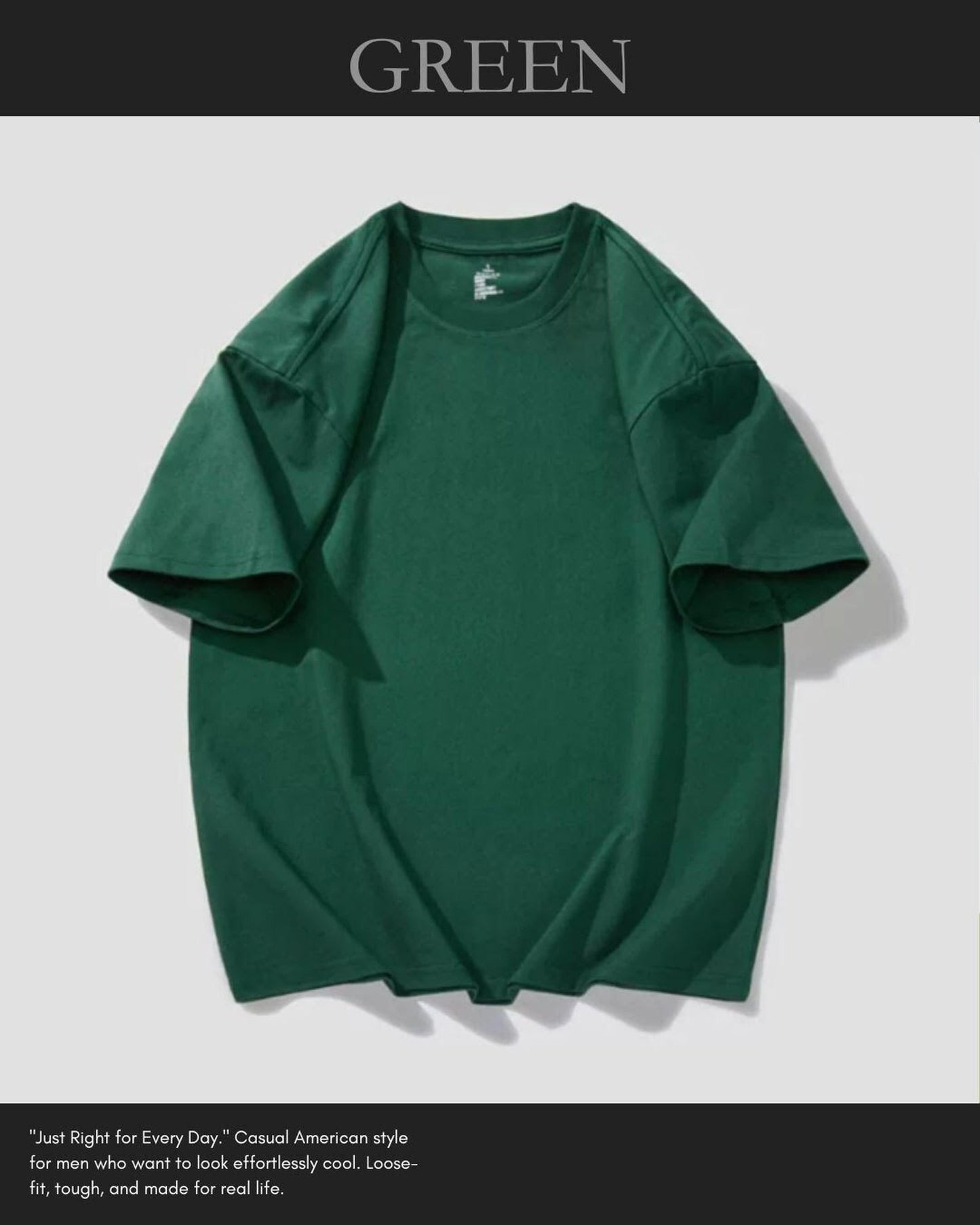 crew neck oversized t-shirt 9color 【ACT0035】