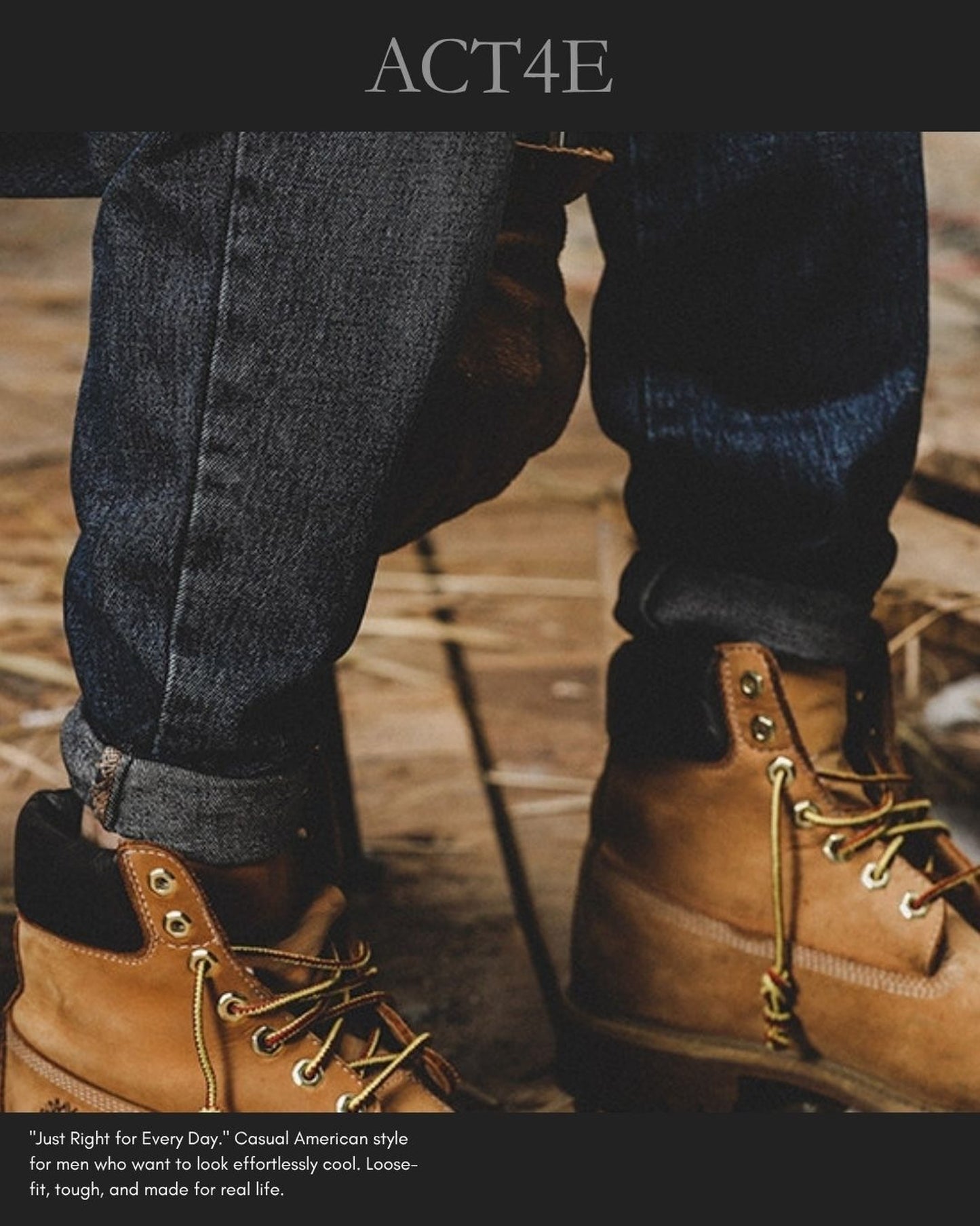 vintage heavy weight classic tapered denim pants 【ACT0210】
