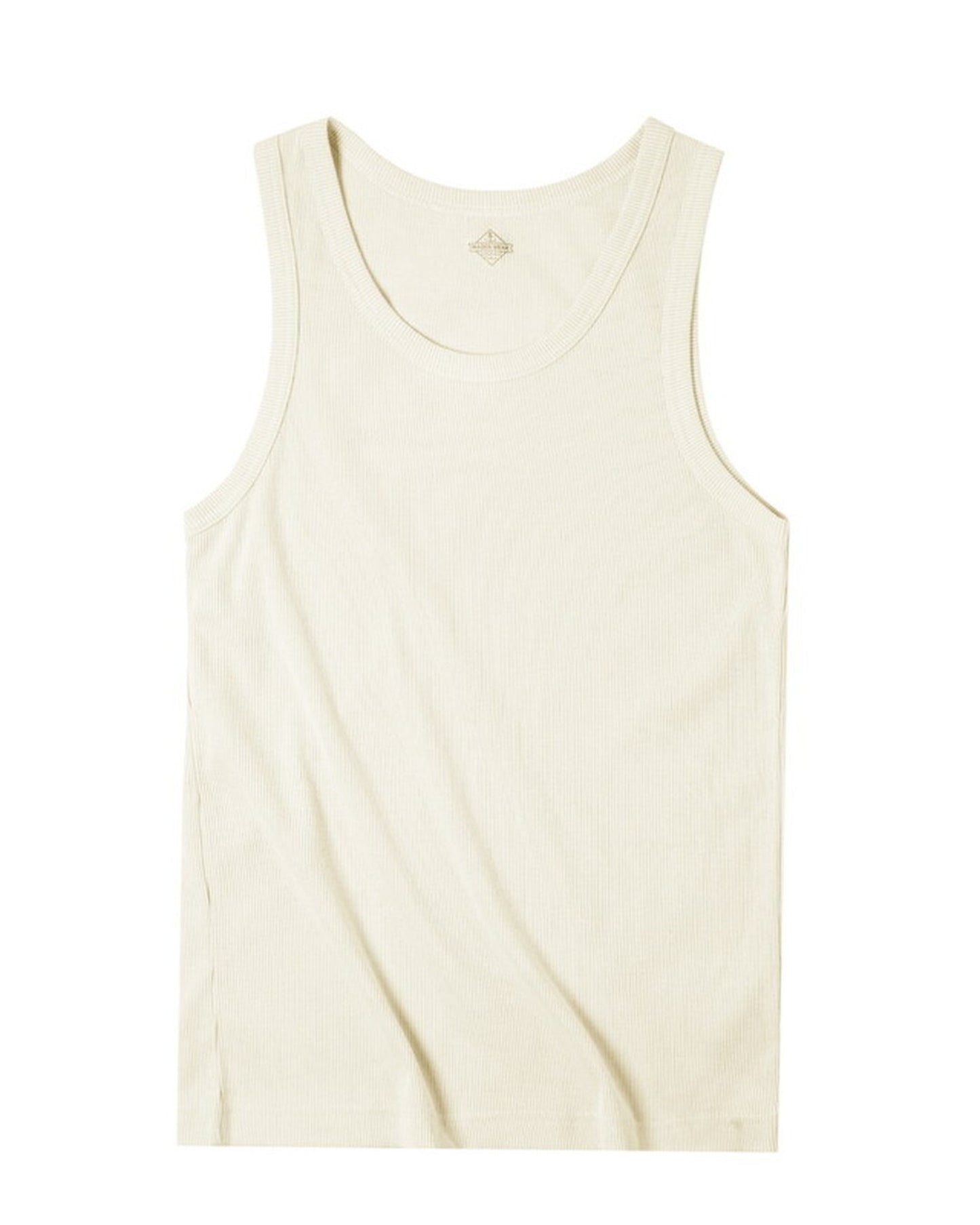 Ribbed-Weave Slim-Fit Round-Neck Casual Tank-Top 5color 【ACT0134】