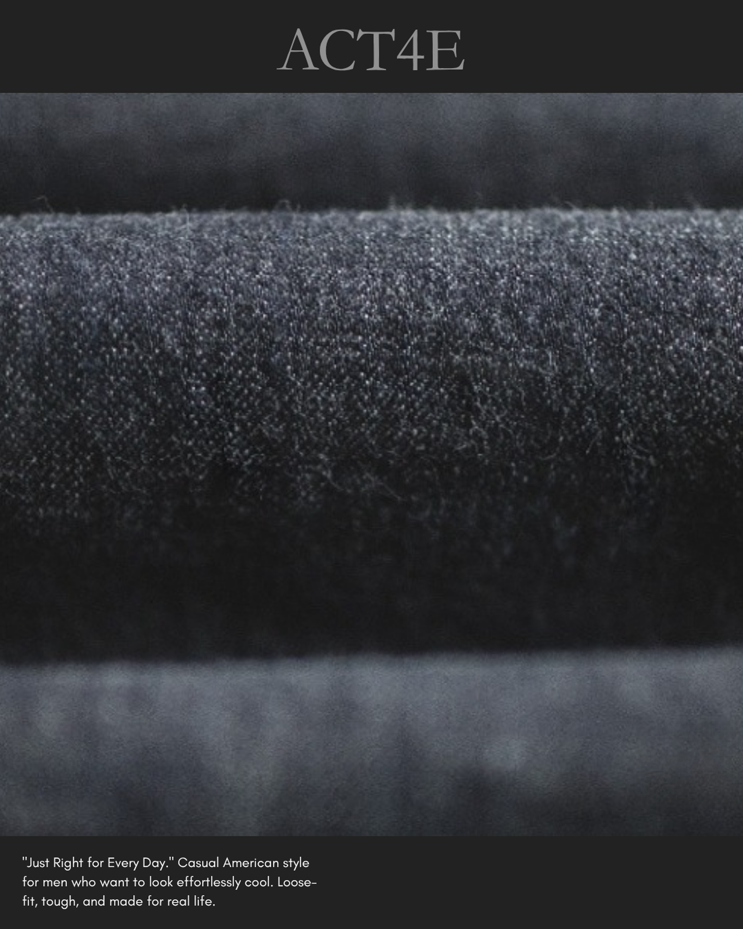 selvedge straight-leg denim pants 【ACT0142】