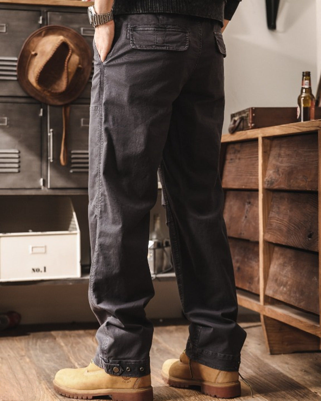 【28-38】straight fit tactical cargo pants 【ACT0272】