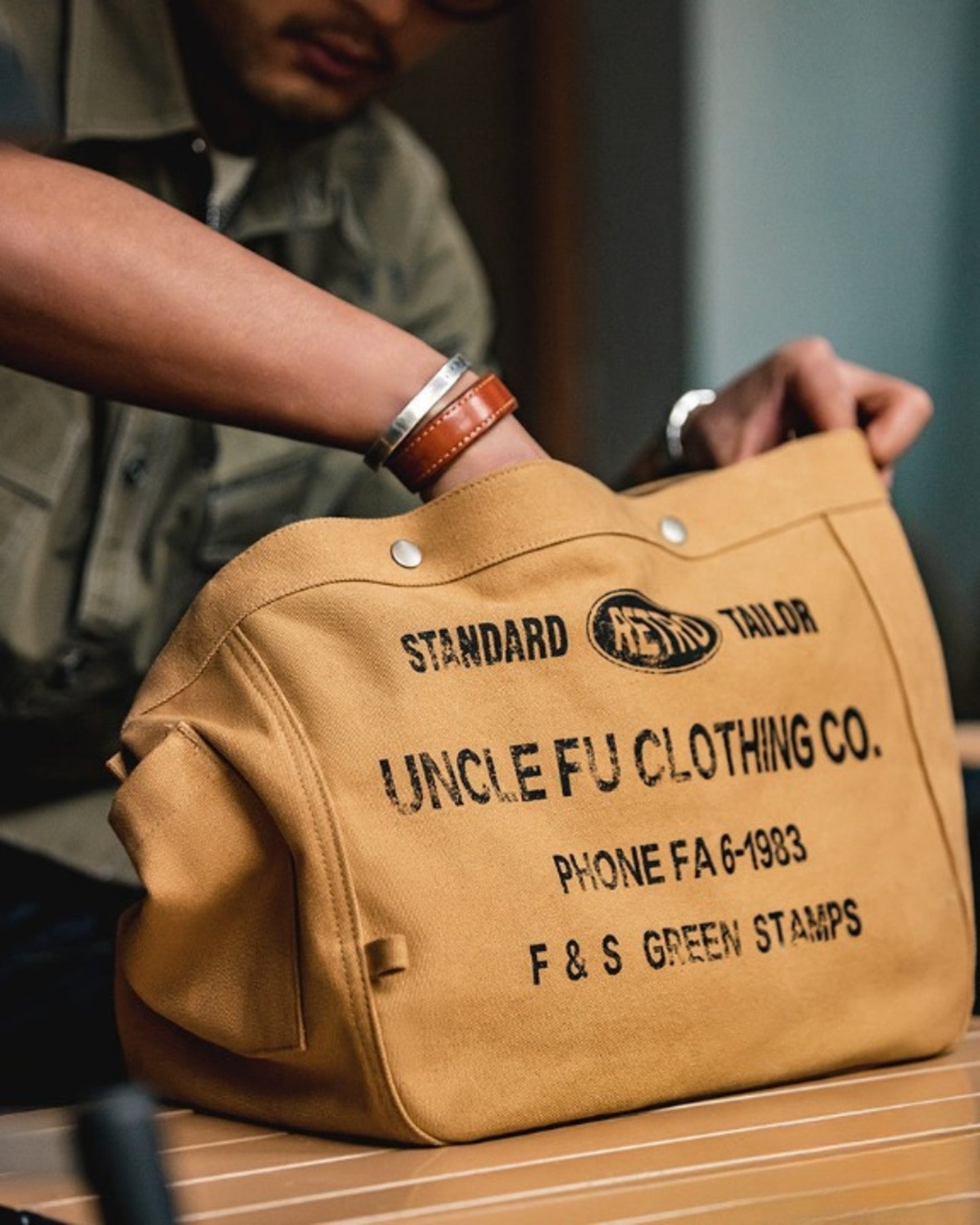 american vintage canvas newsboy messenger bag 【ACT0144】