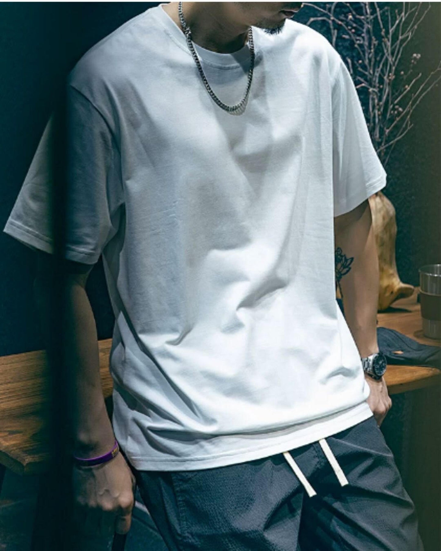 crew neck oversized t-shirt 9color 【ACT0035】