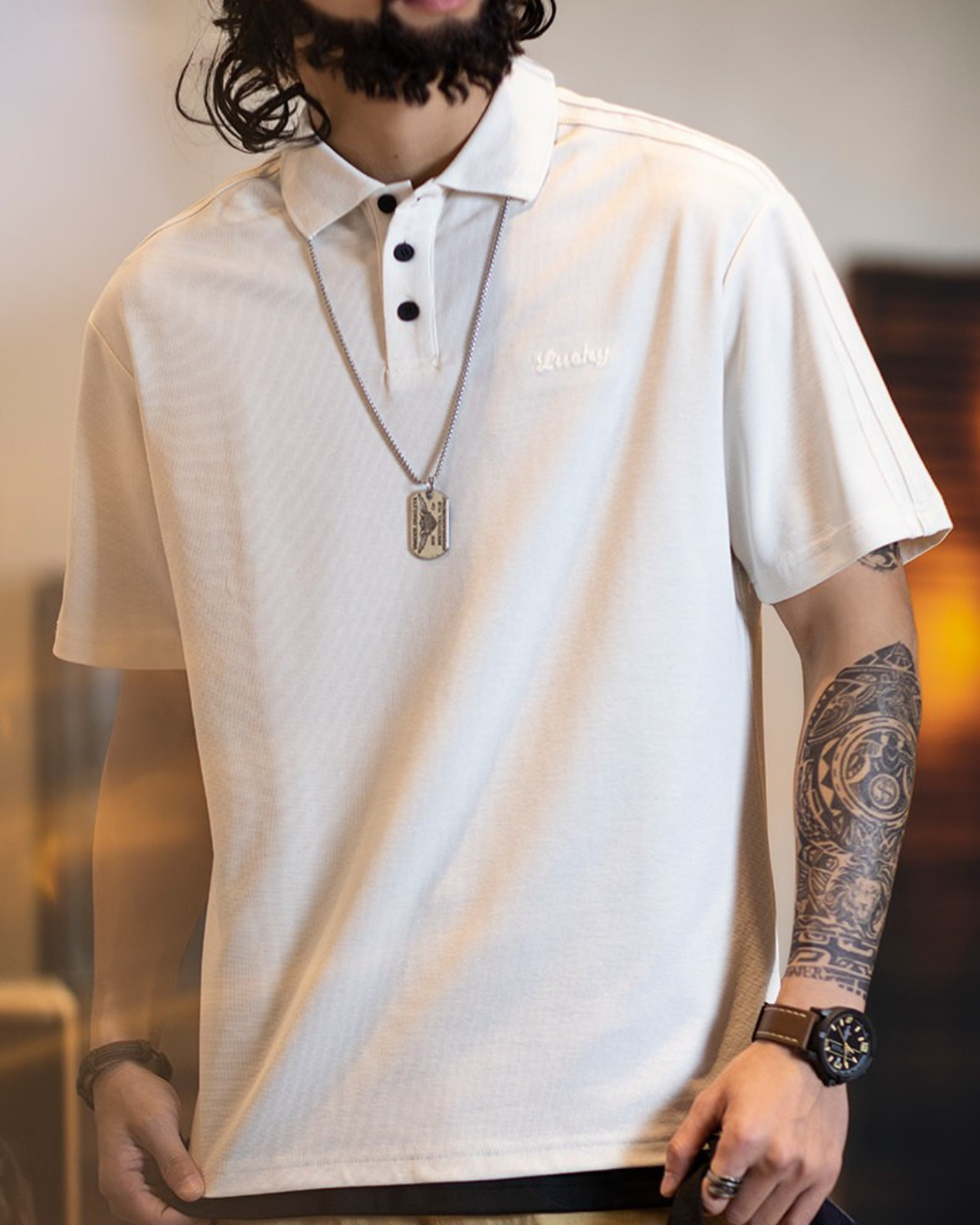 Vintage motel graphic casual t-shirt 2color 【ACT0155】