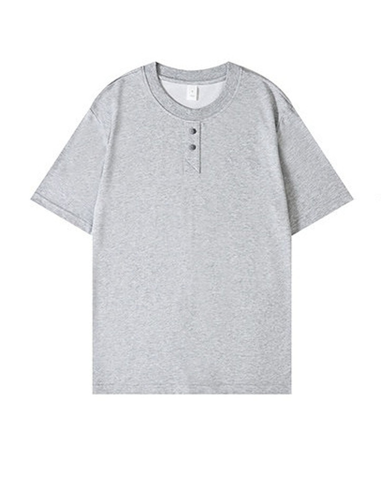 Relaxed Fit Modal Blend Henley Neck T-Shirt 2color 【ACT0115】