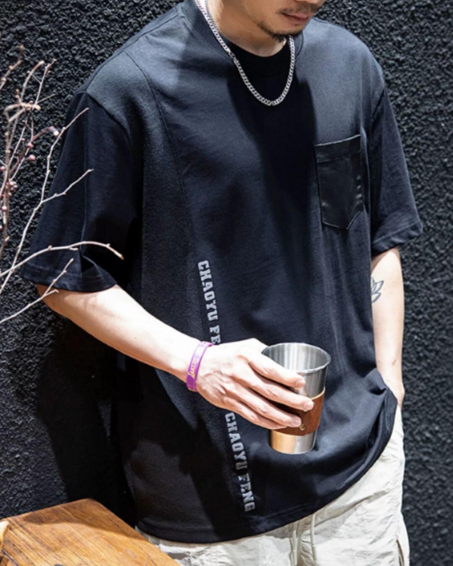 patch pocket t-shirt 3color 【ACT0030】
