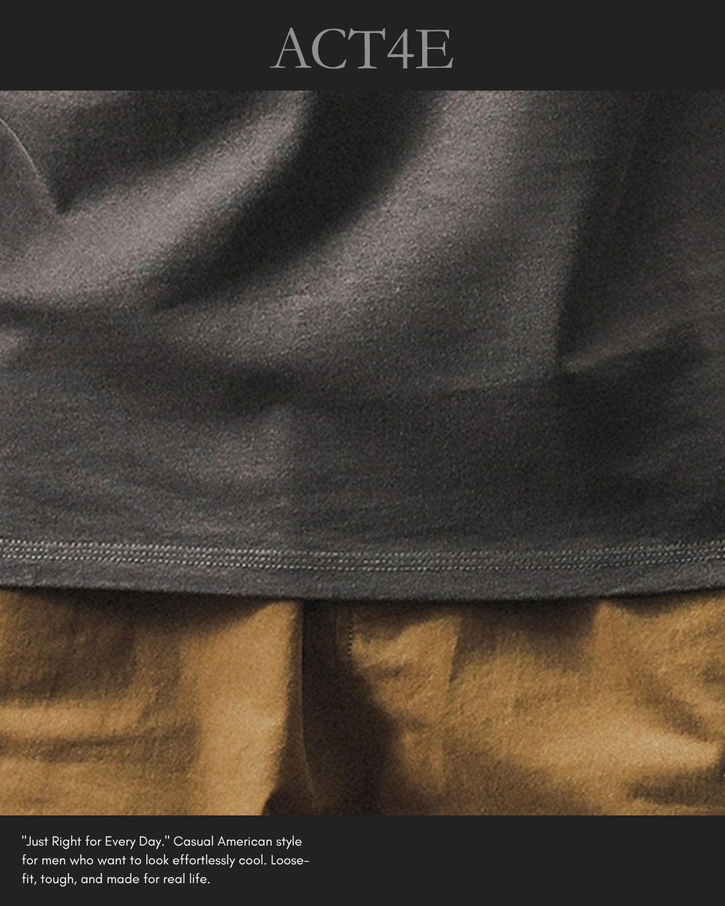 loose cotton henley neck t-shirt 5color 【ACT0164】