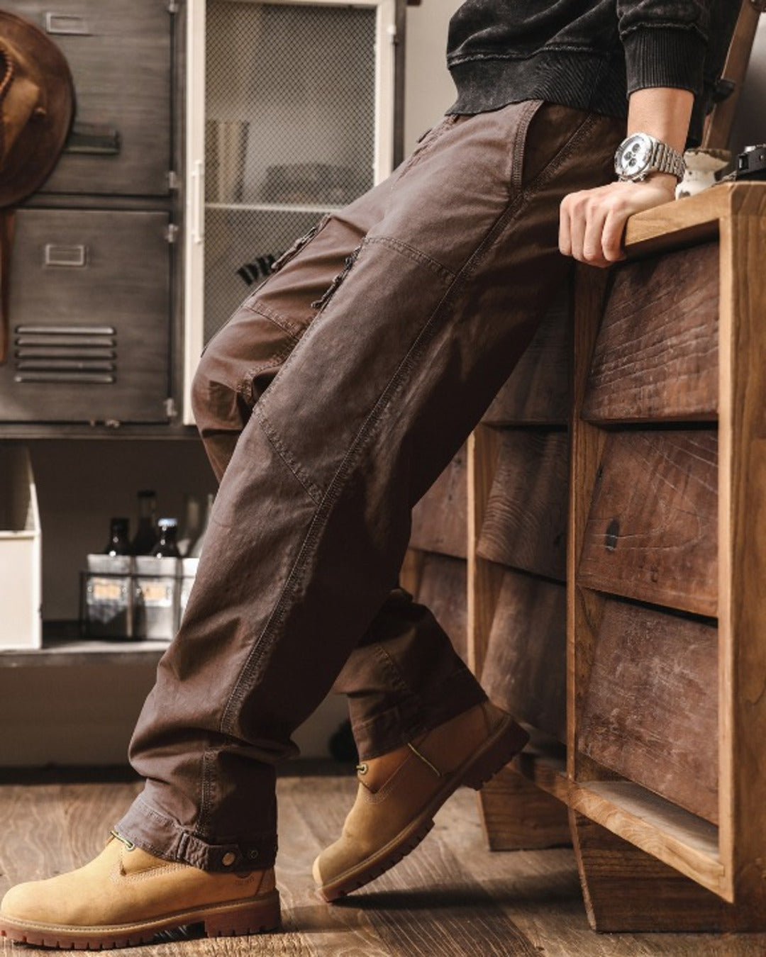 【28-38】straight fit tactical cargo pants 【ACT0272】
