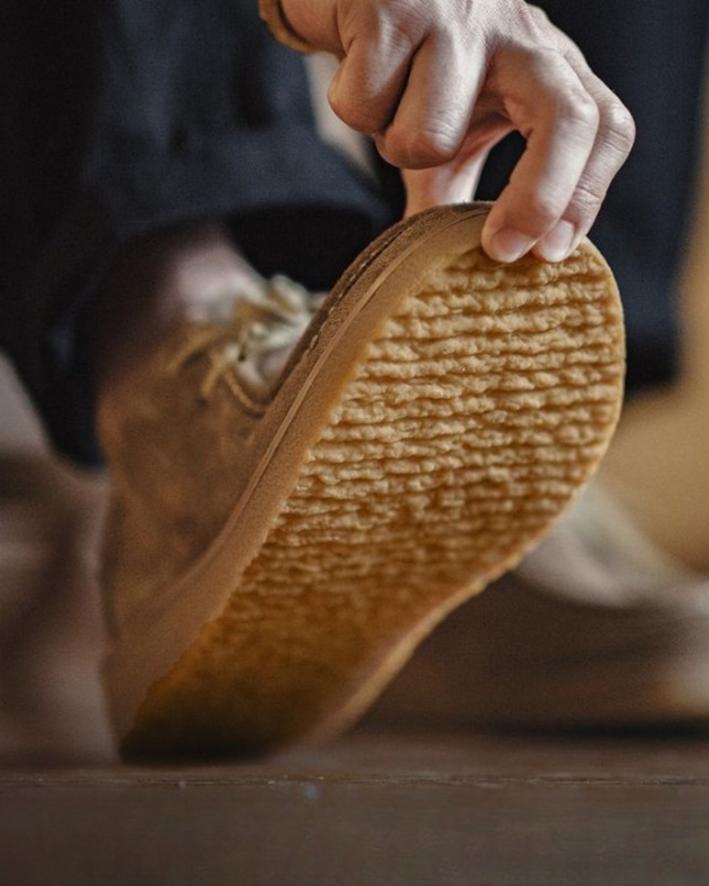 suede-style moccasin wallabee shoes 【ACT0141】
