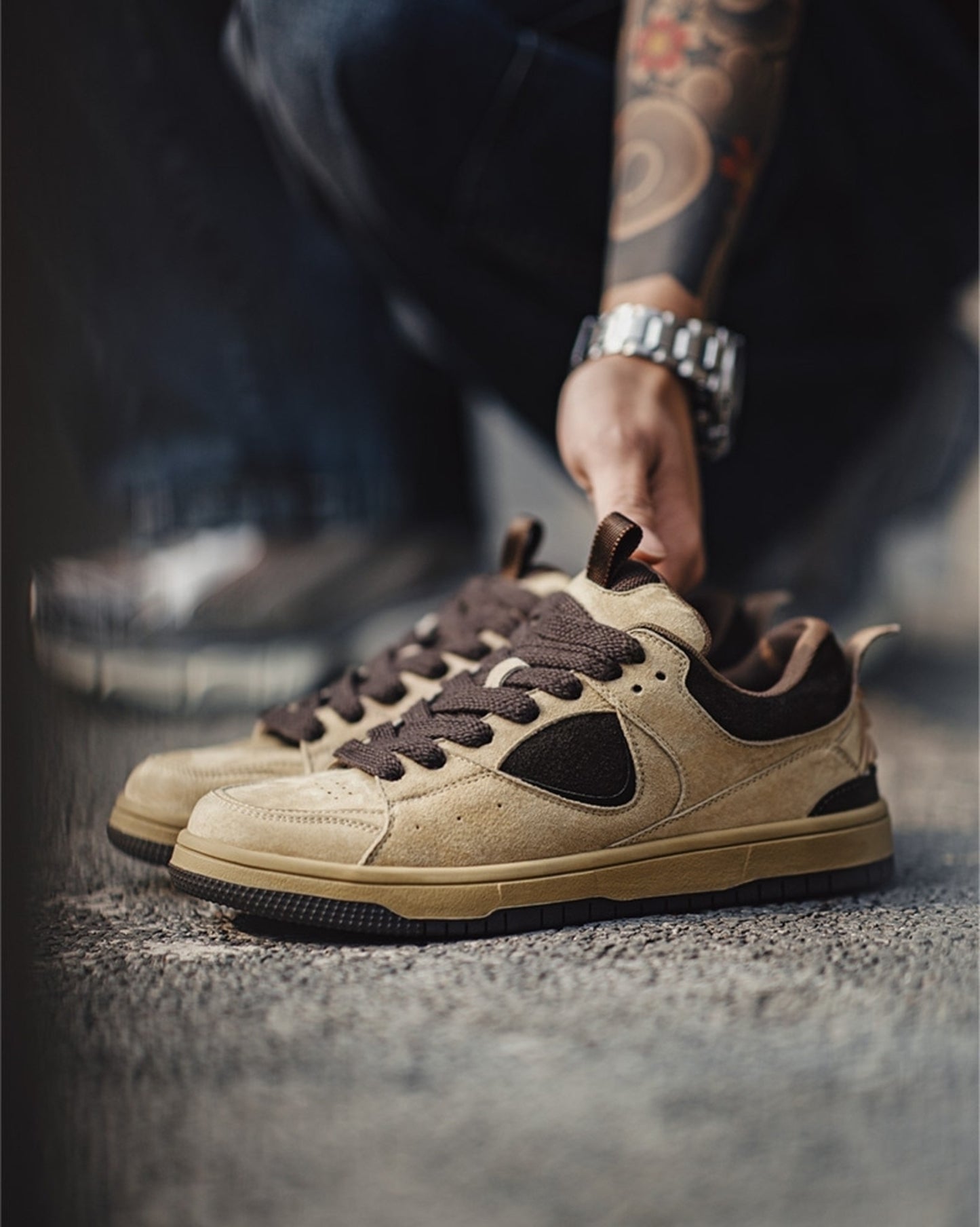 retro chunky skate sneakers 【ACT0148】