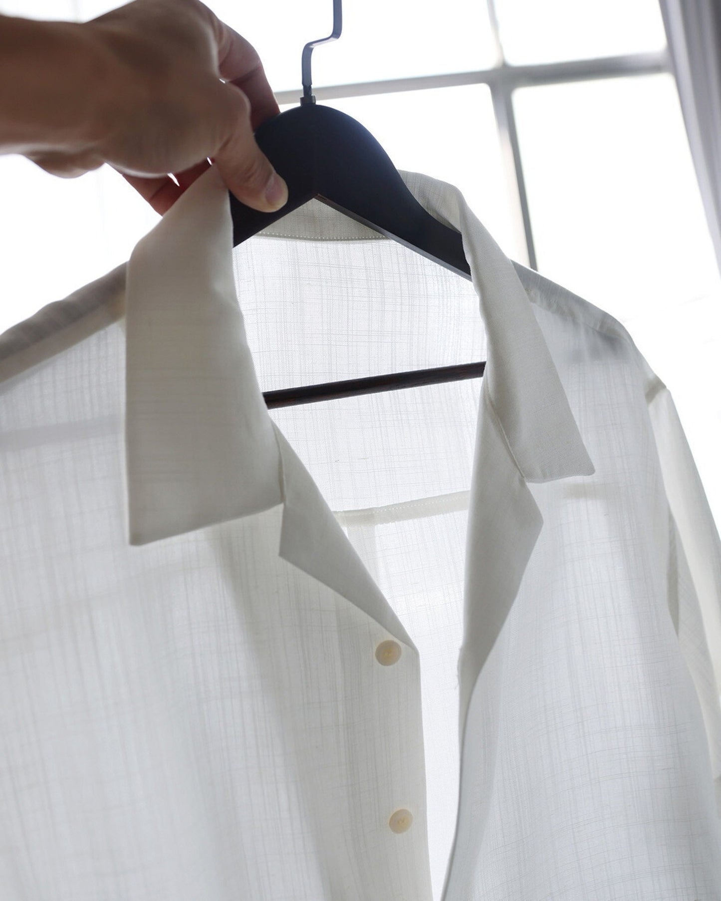 Open-Color Lyocell-Linen Loose Casual Short-Sleeve Shirt 【ACT0129】