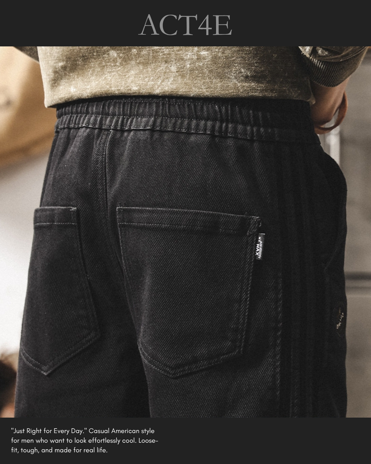 side stripe straight denim pants 3colors 【ACT0176】