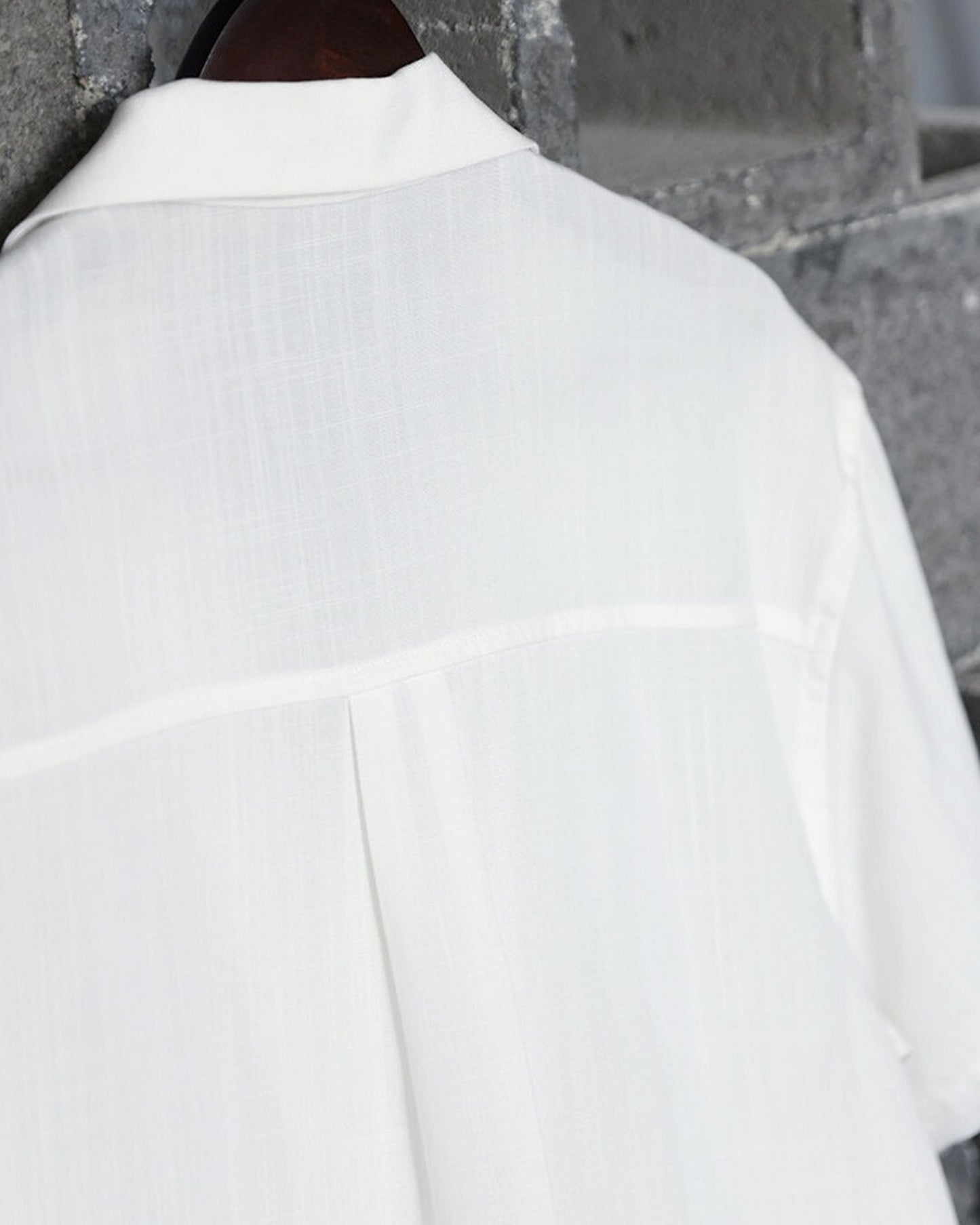 Open-Color Lyocell-Linen Loose Casual Short-Sleeve Shirt 【ACT0129】