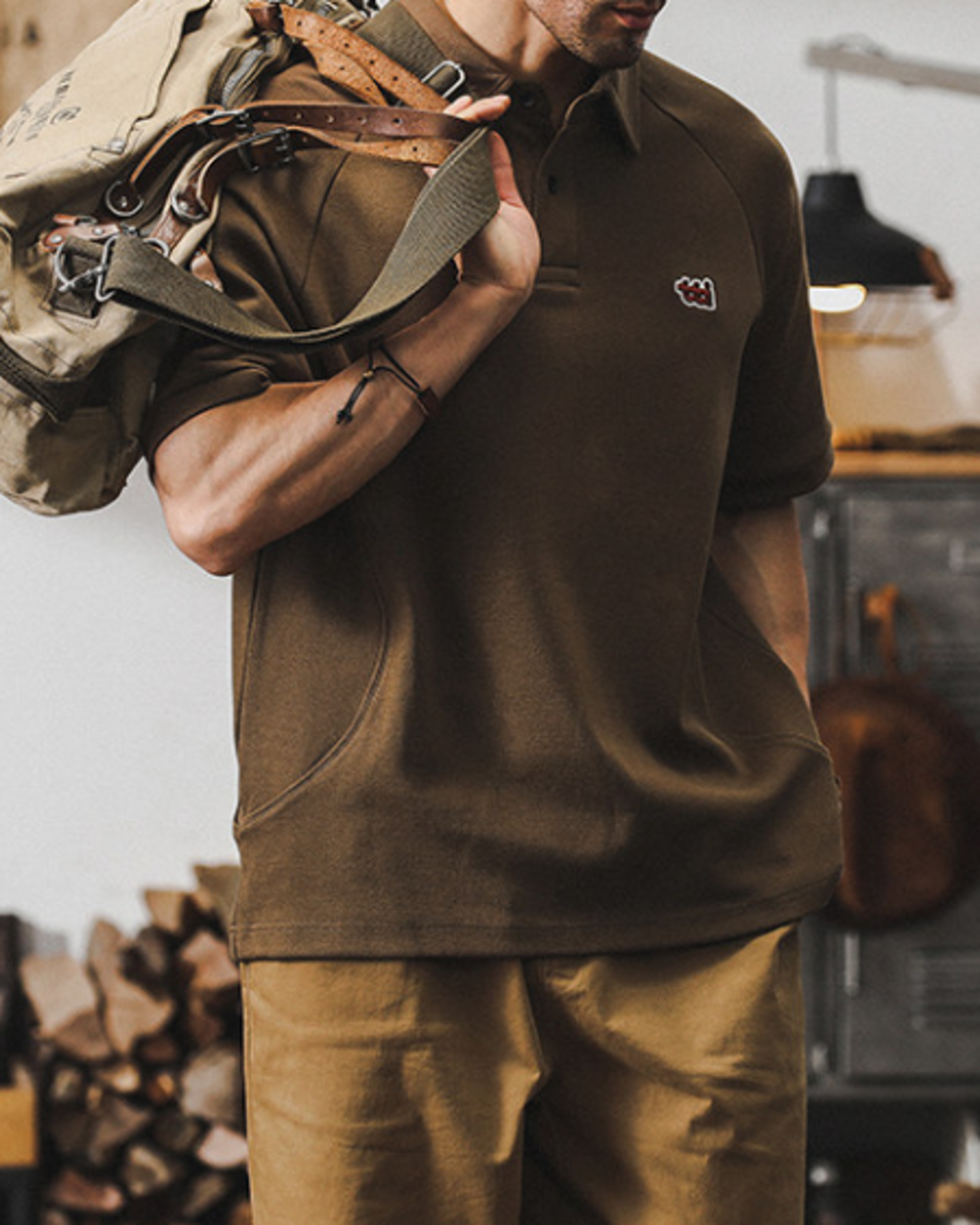 heavy weight short sleeve POLO shirt 3color 【ACT0241】