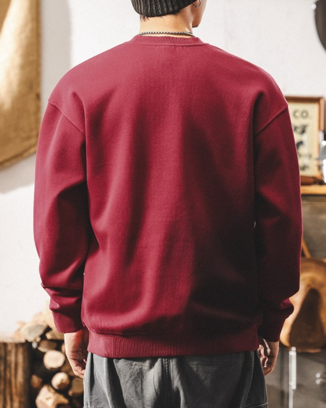 【S-4XL】vintage relaxed graphic crewneck sweatshirt 【ACT0262】