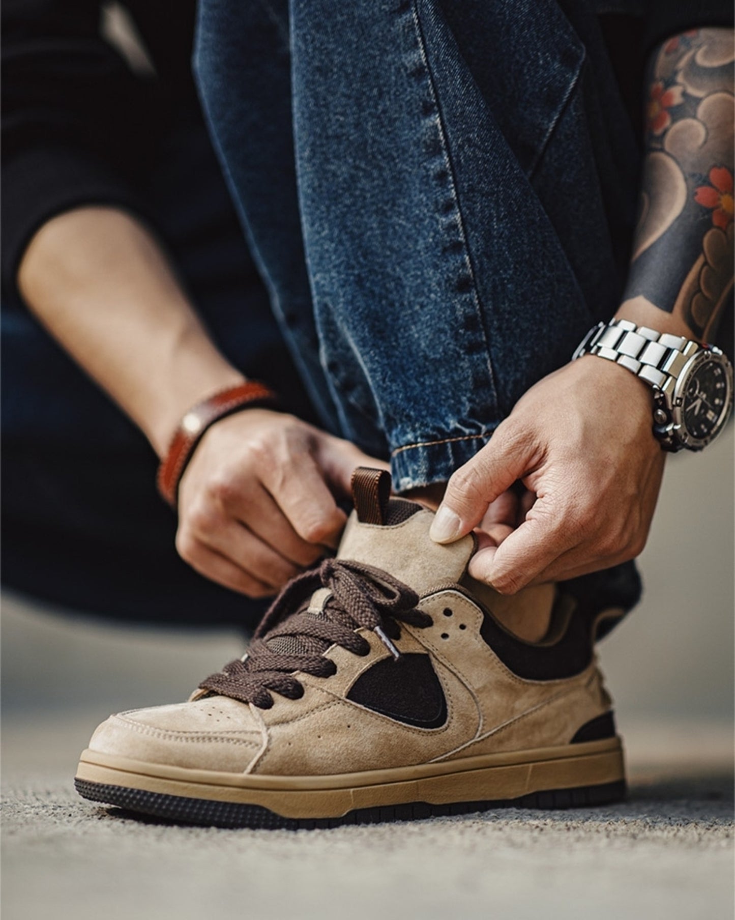 retro chunky skate sneakers 【ACT0148】