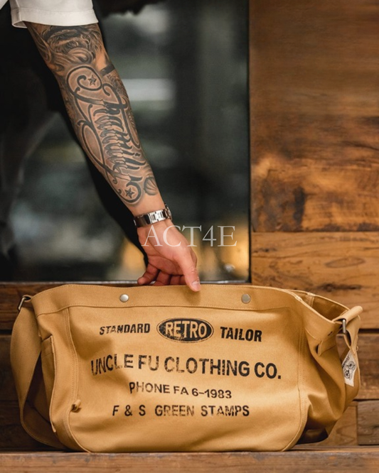 american vintage canvas newsboy messenger bag 【ACT0144】