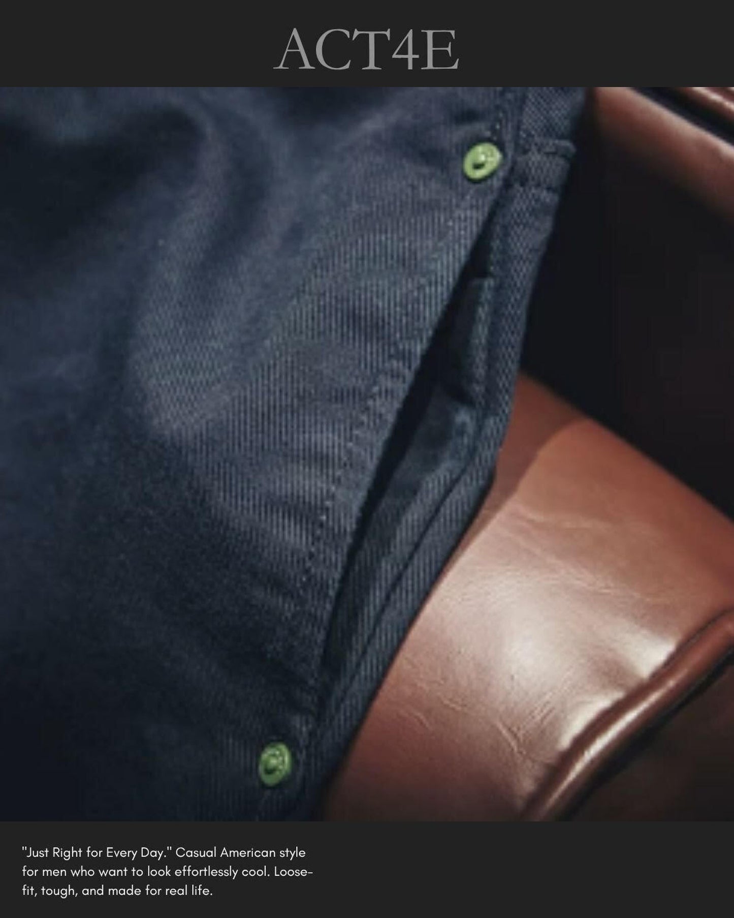 damage processed wide tapered denim pants 【ACT0020】