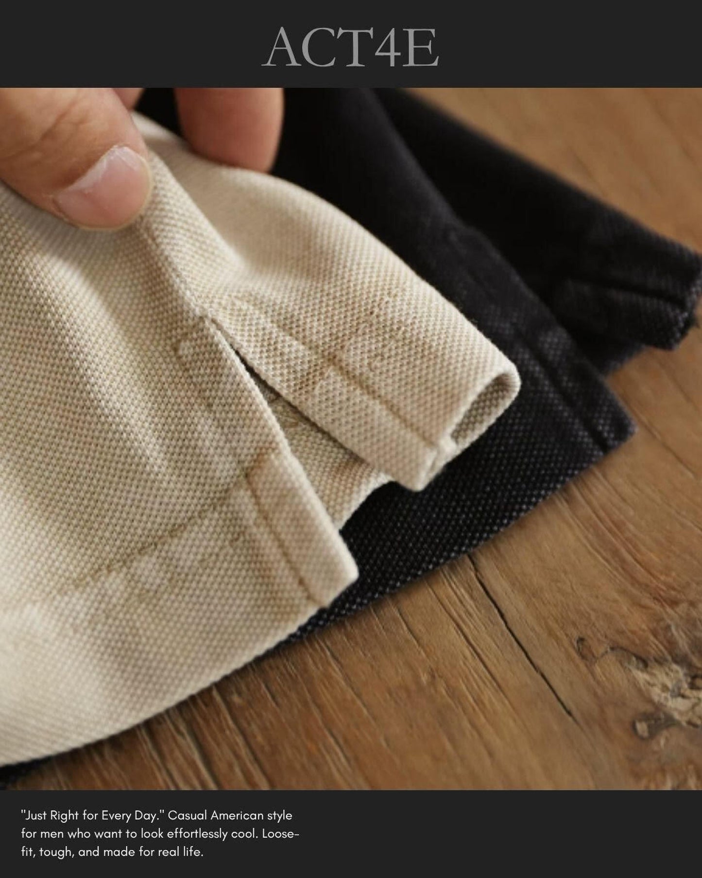 button fastening henley neck t-shirt 2color 【ACT0038】