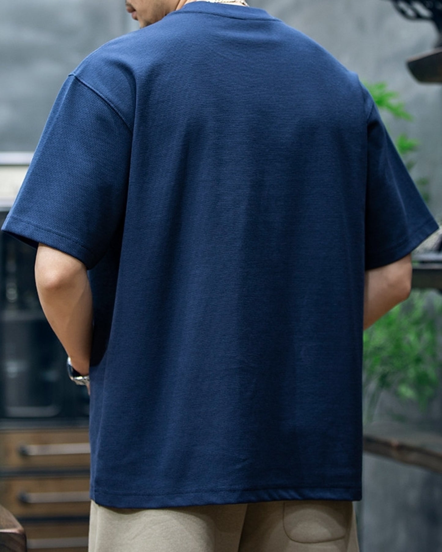 sloth embroidered pocket short sleeve t-shirt 2color 【ACT0159】