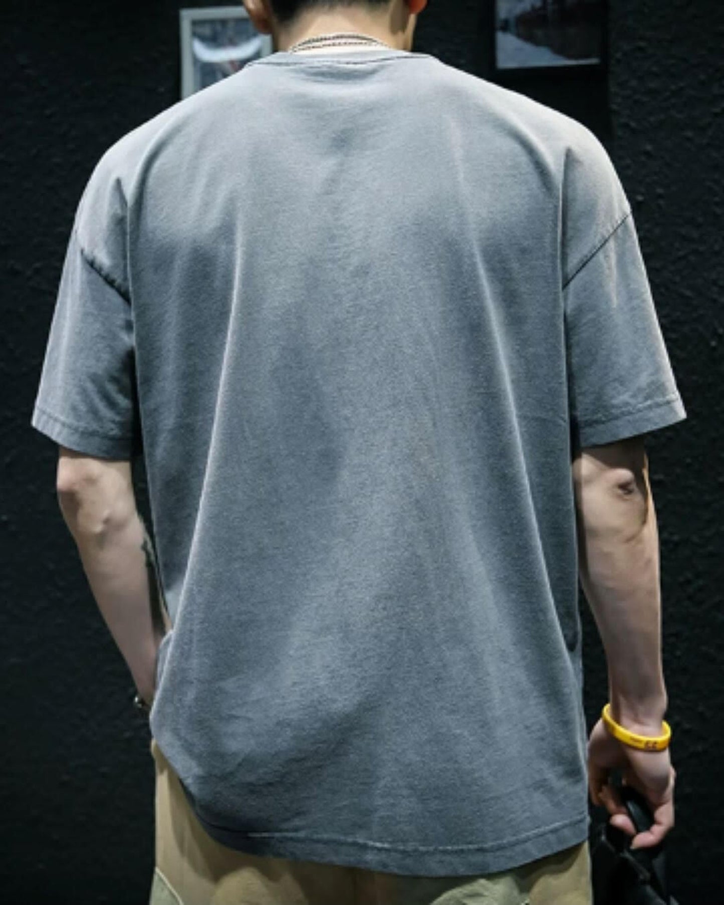 drop shoulder oversized t-shirt 2color 【ACT0029】