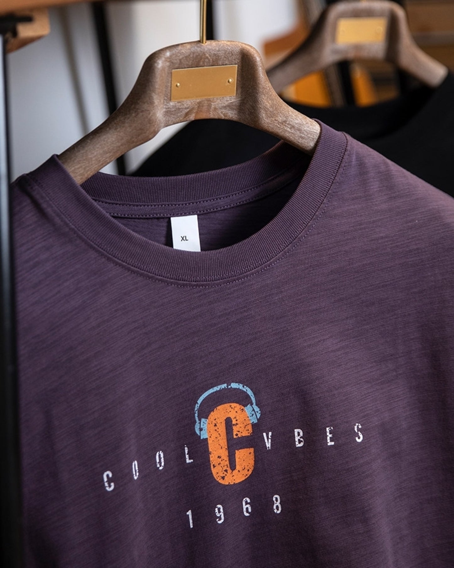vintage print short sleeve t-shirt 3color 【ACT0156】