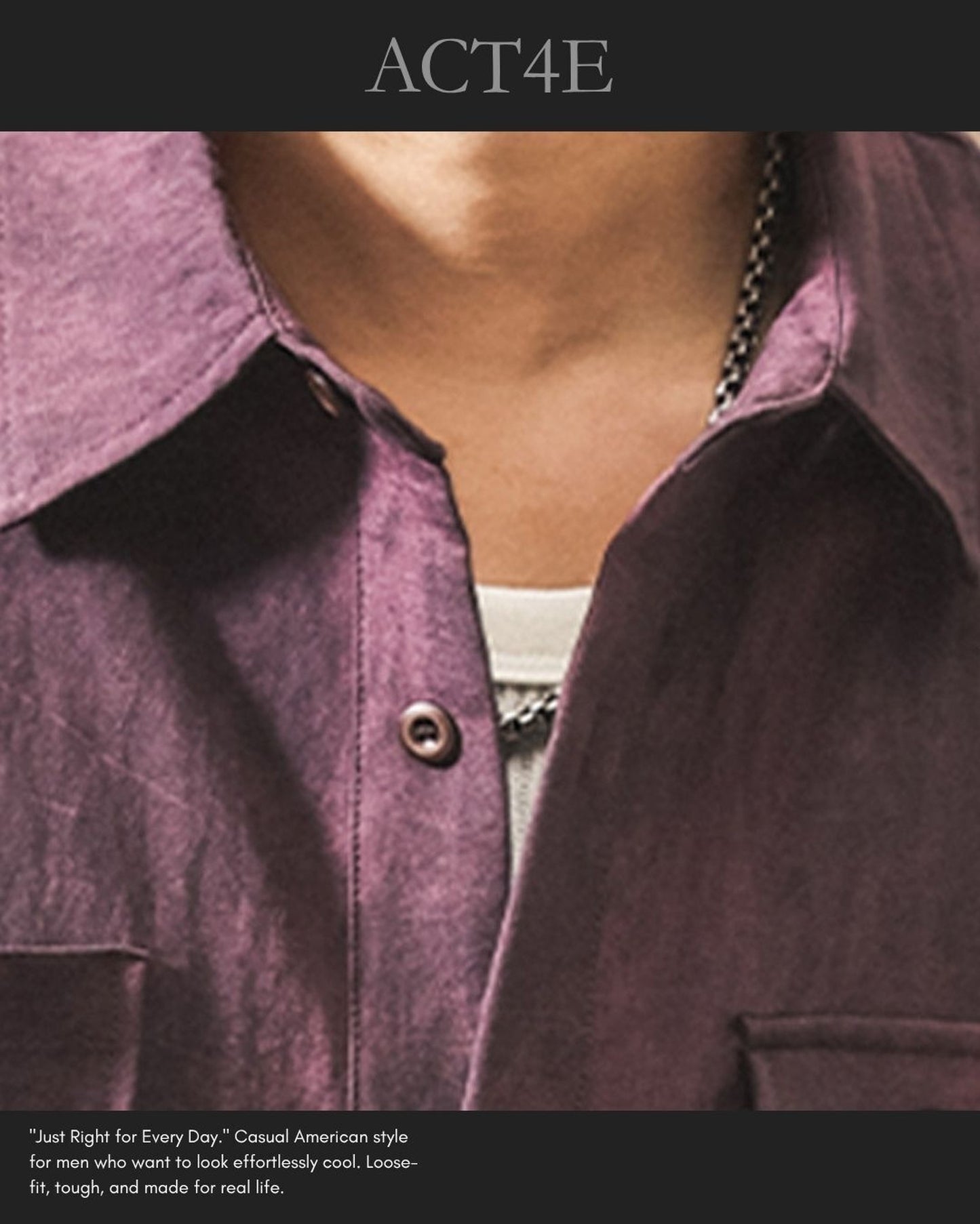 vintage wash short sleeve shirt 5color 【ACT0243】