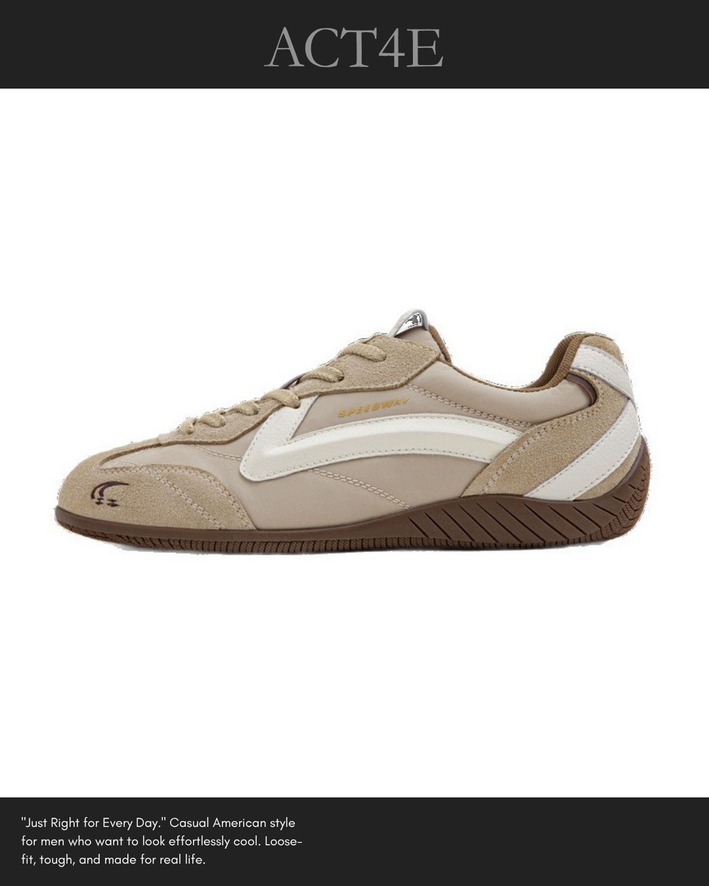 vintage low-top sneakers 2color 【ACT0146】