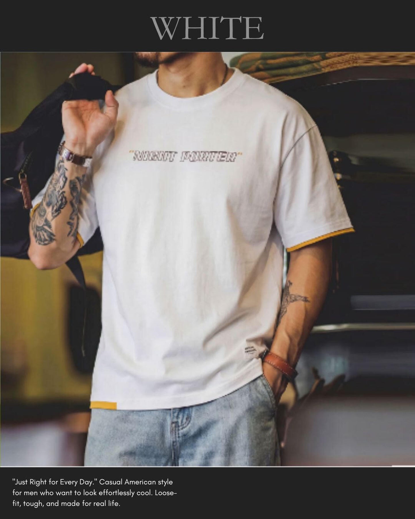 logo print short sleeve t-shirt 4color 【ACT0025-SET】