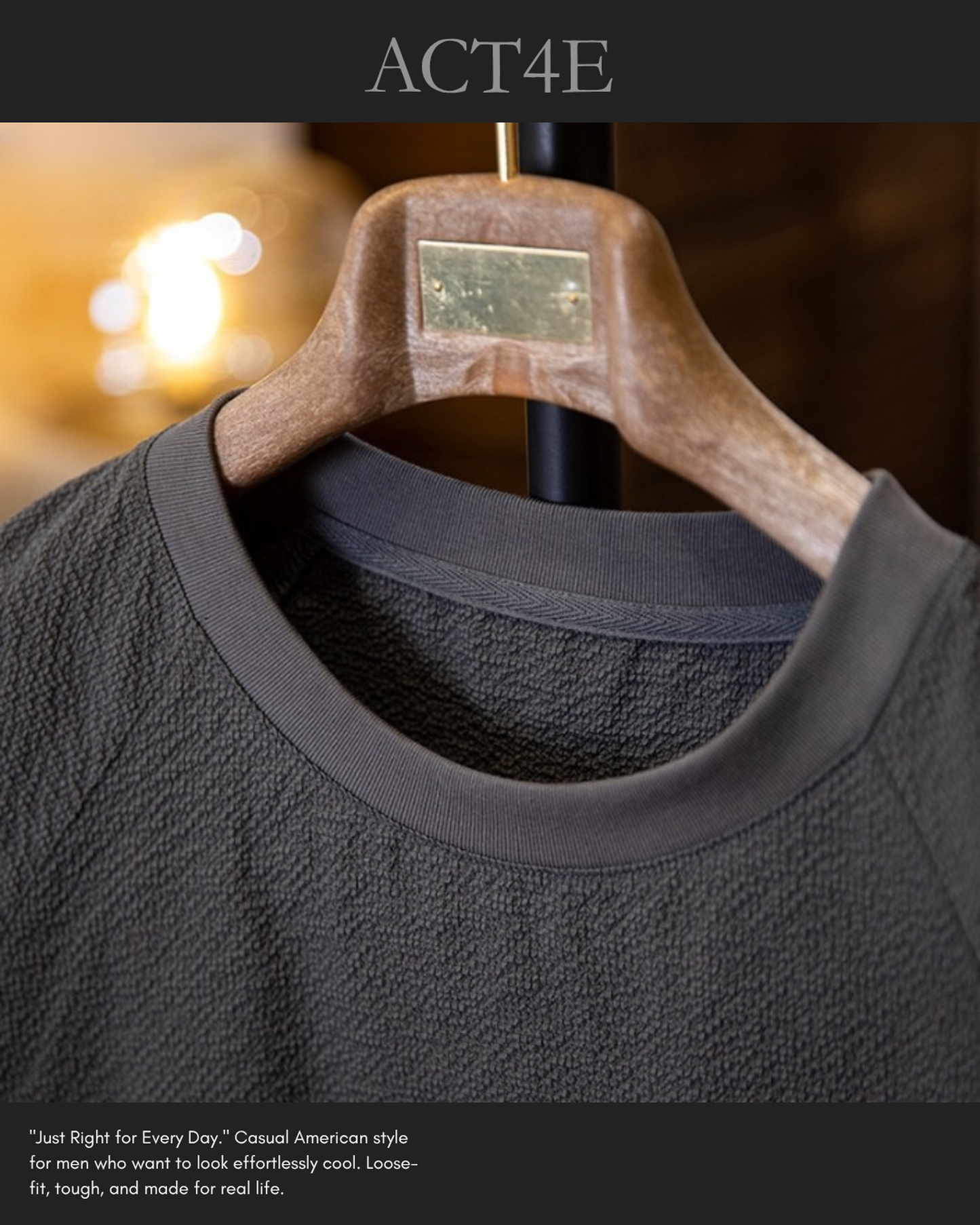 color block waffle short sleeve t-shirt 【ACT0157】