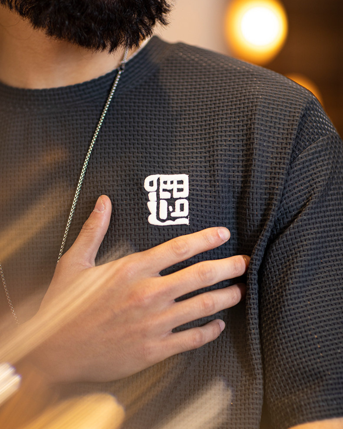 Waffle texture loose tee 3color 【ACT0058】