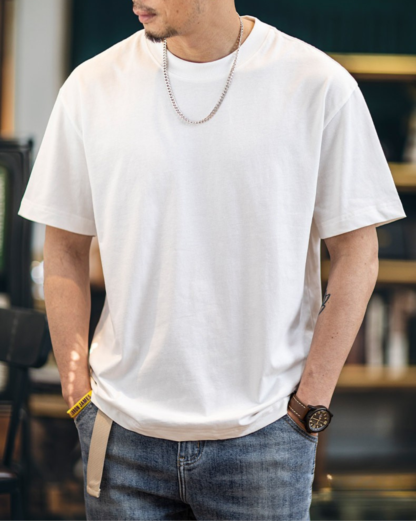 Loose-fit basic t-shirt 3color 【ACT0054】