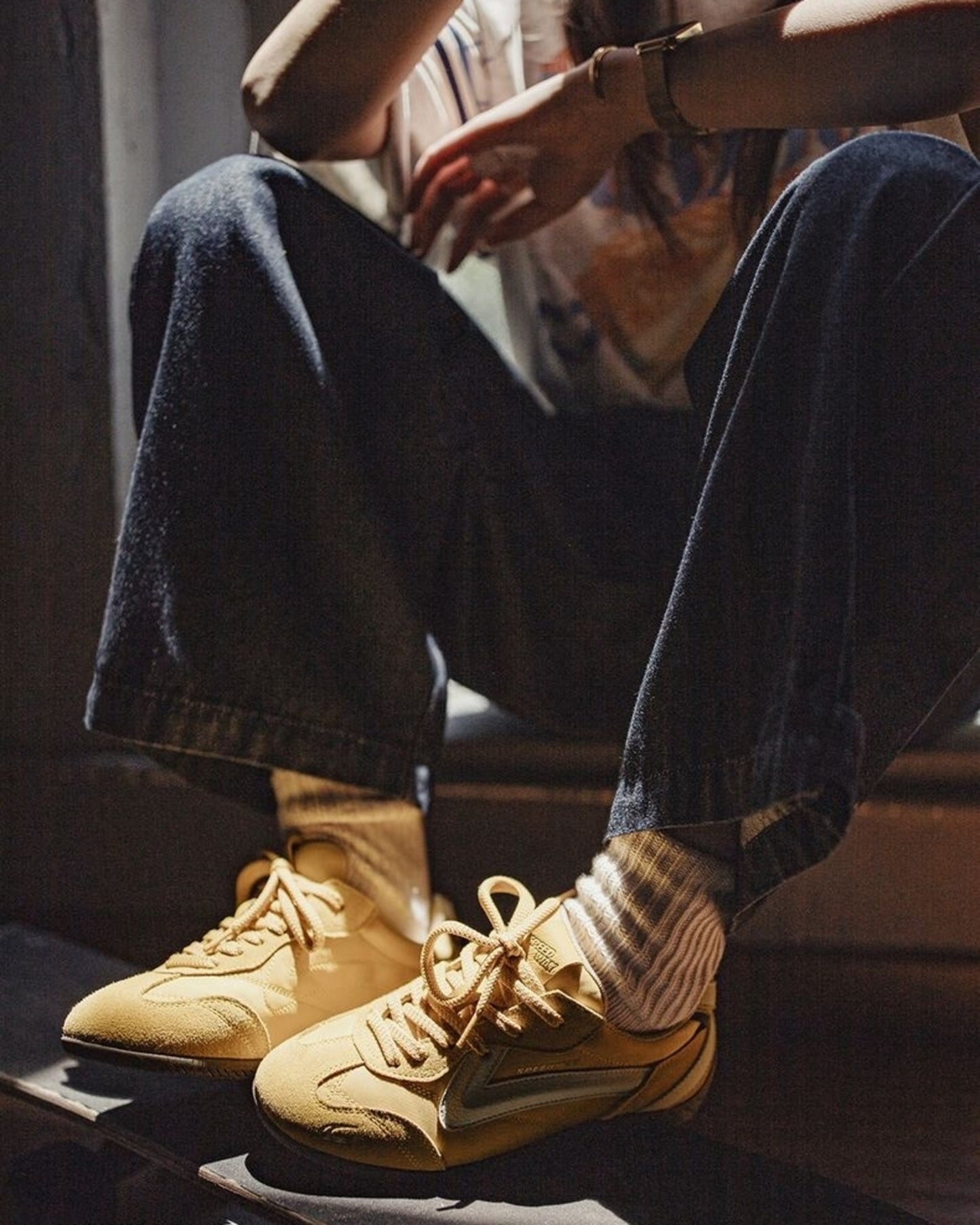 vintage low-top sneakers 2color 【ACT0146】