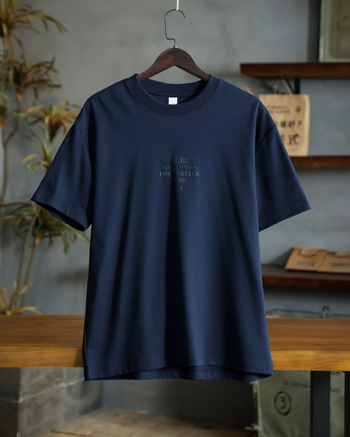 Embroidered Relaxed Lettering Casual T-Shirt 2color 【ACT0119】