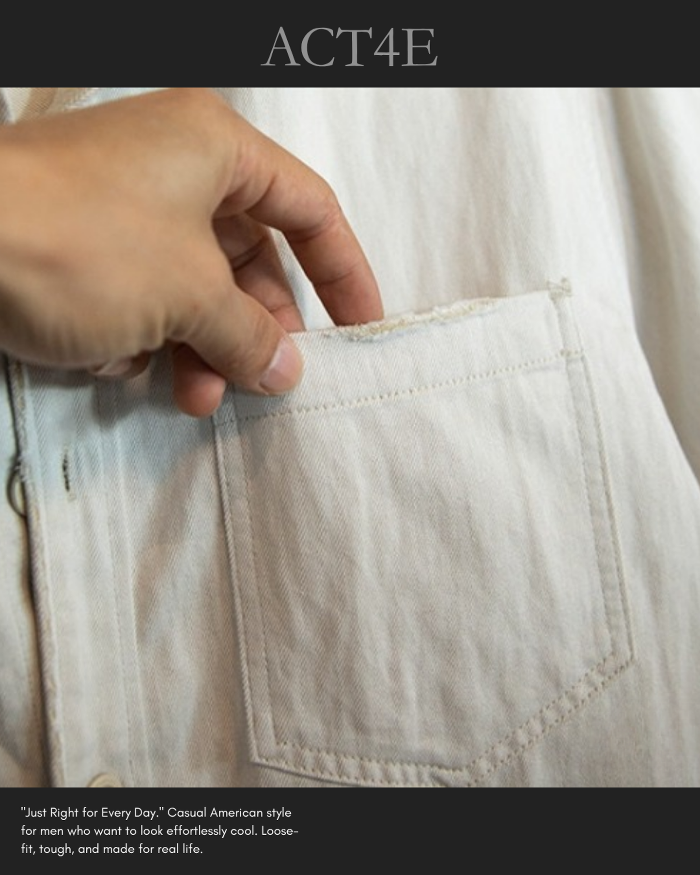 color-block short sleeve work shirt 【ACT0153】