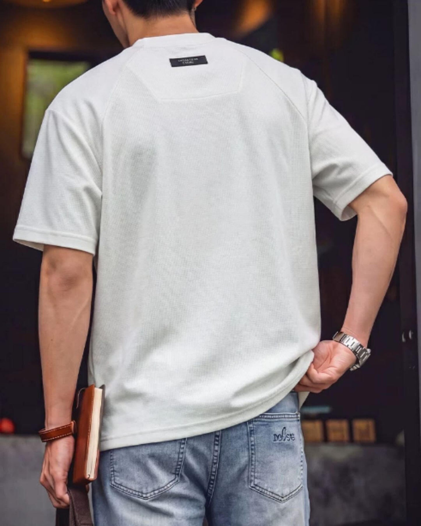 wide fit crew neck t-shirt 2color 【ACT0037】