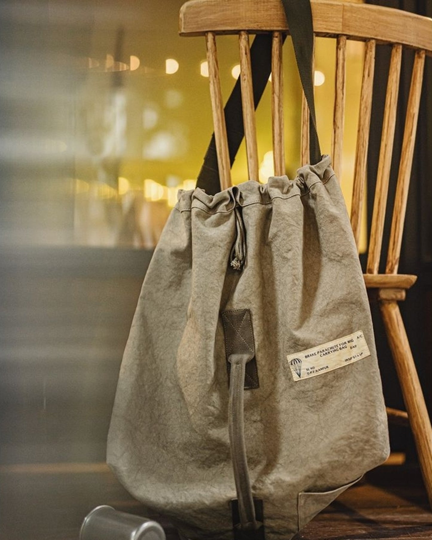 vintage canvas parachute shoulder bag 【ACT0143】