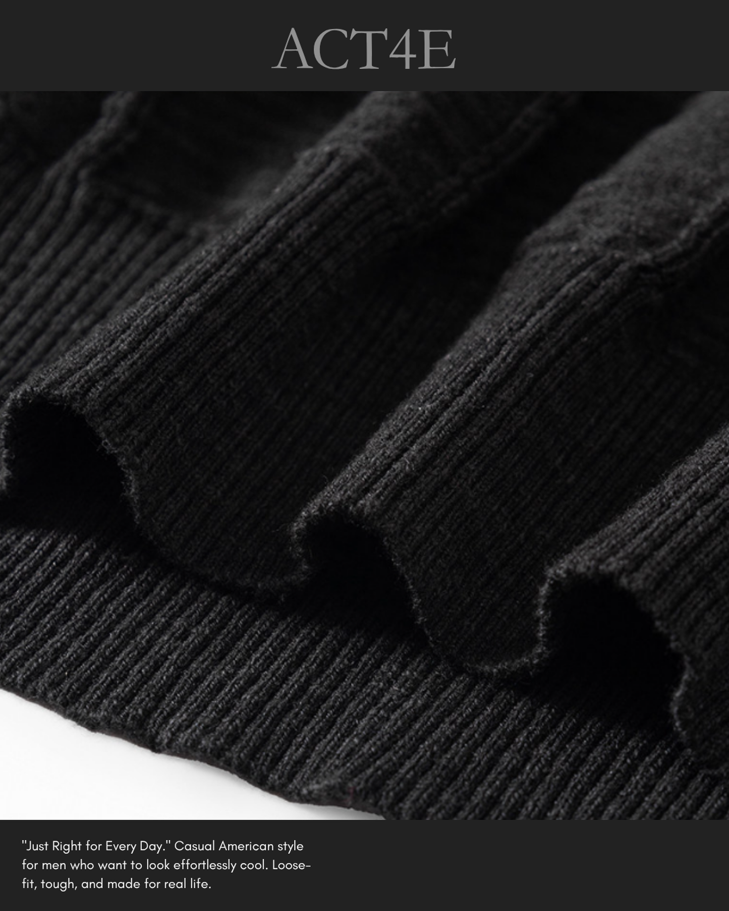 vertical stripe linen blend knit 4color 【ACT0168】