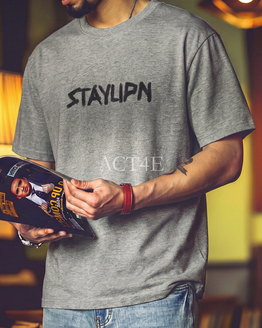 Graphic Printed Casual Loose T-Shirt 2color 【ACT0105】