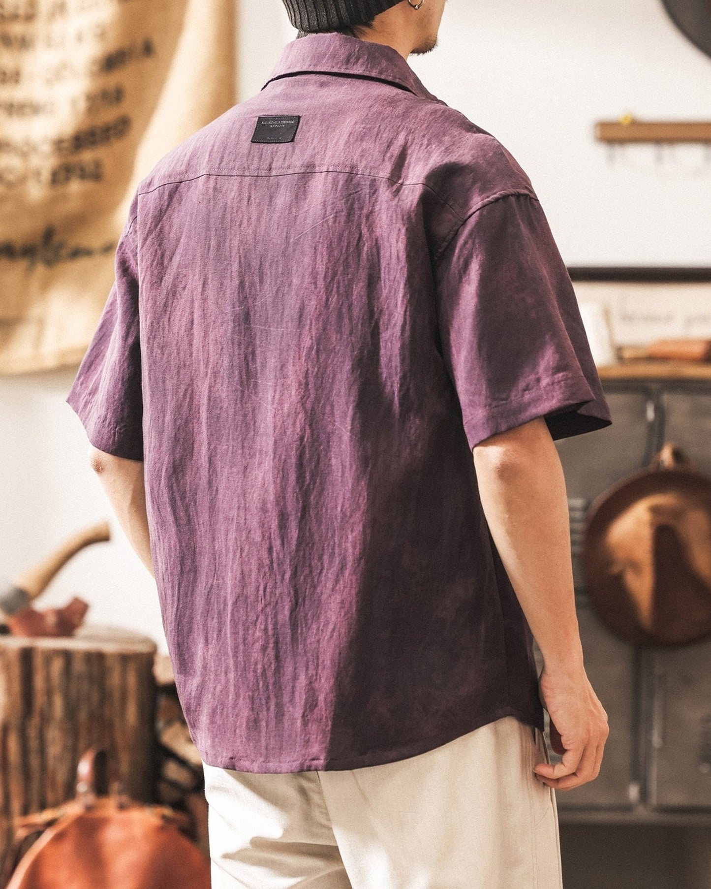 vintage wash short sleeve shirt 5color 【ACT0243】
